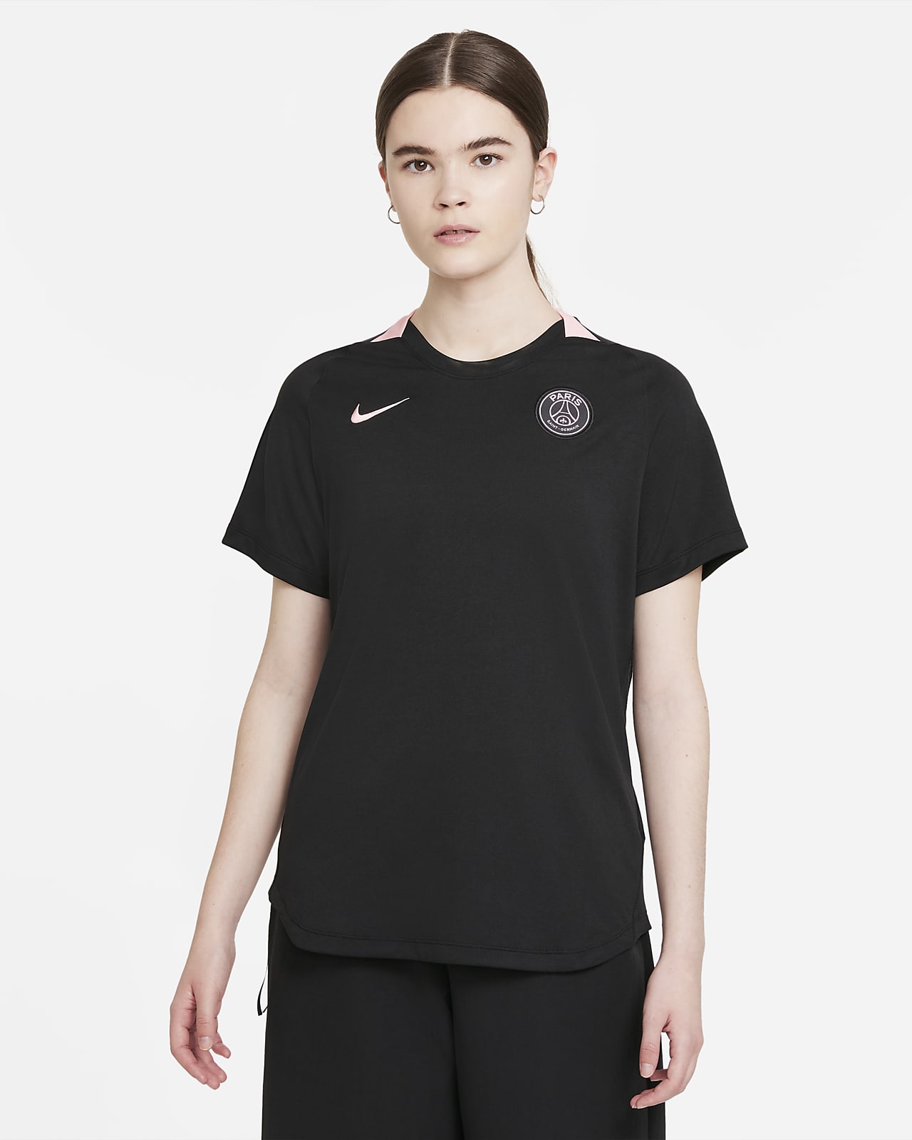 Haut de football à manches courtes Nike Dri-FIT Paris Saint-Germain pour Femme