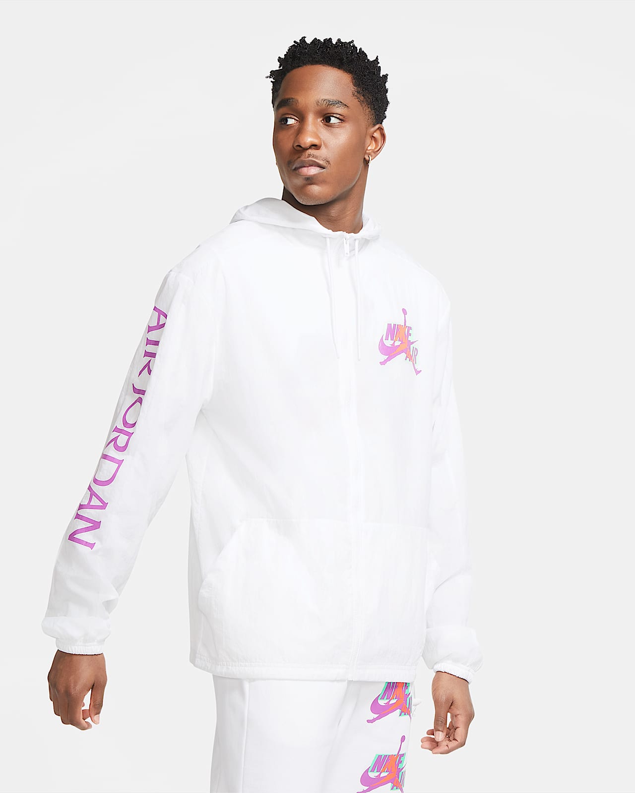 purple jordan windbreaker
