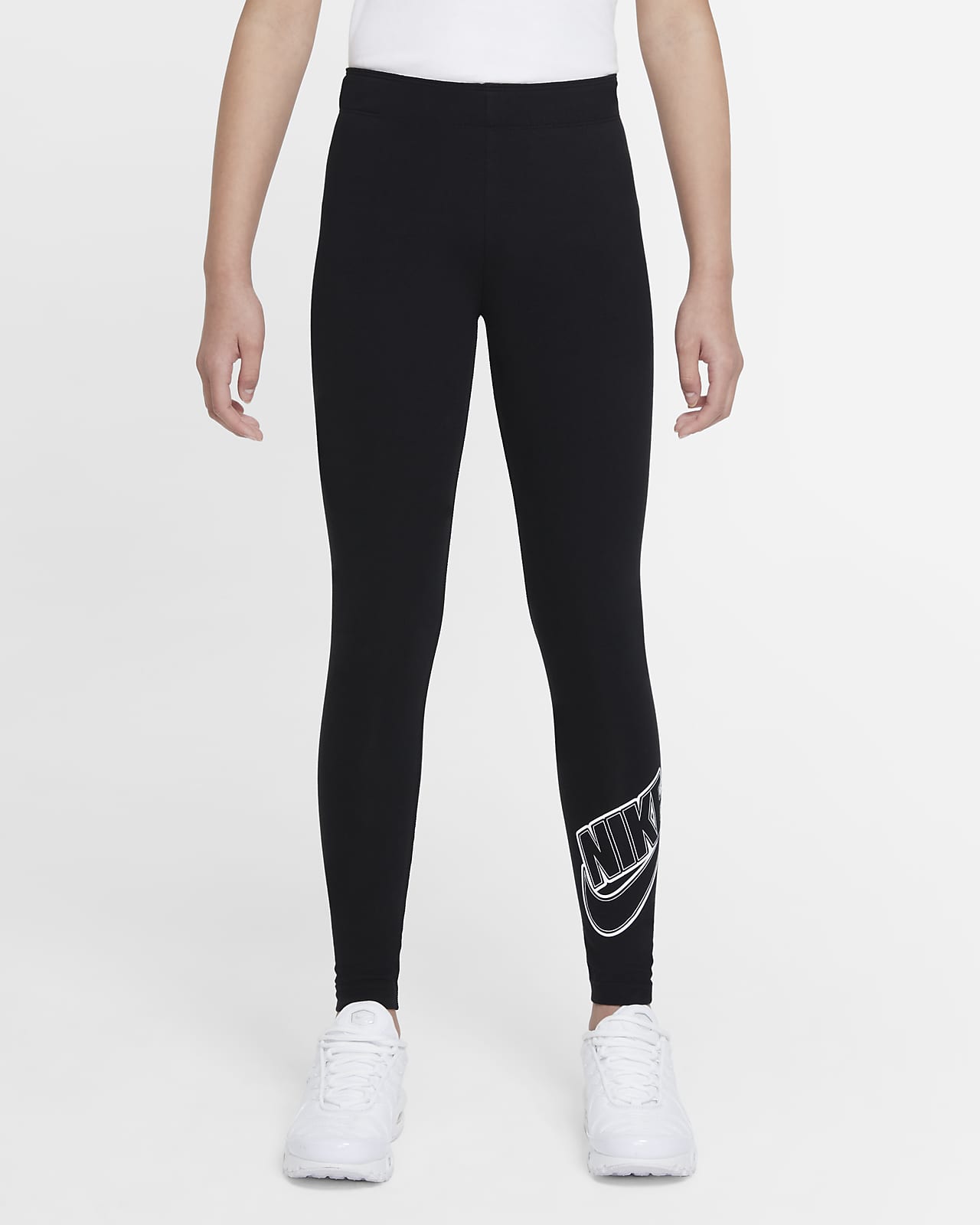 Leggings Nike Sportswear Favorites med tryck för ungdom (tjejer)