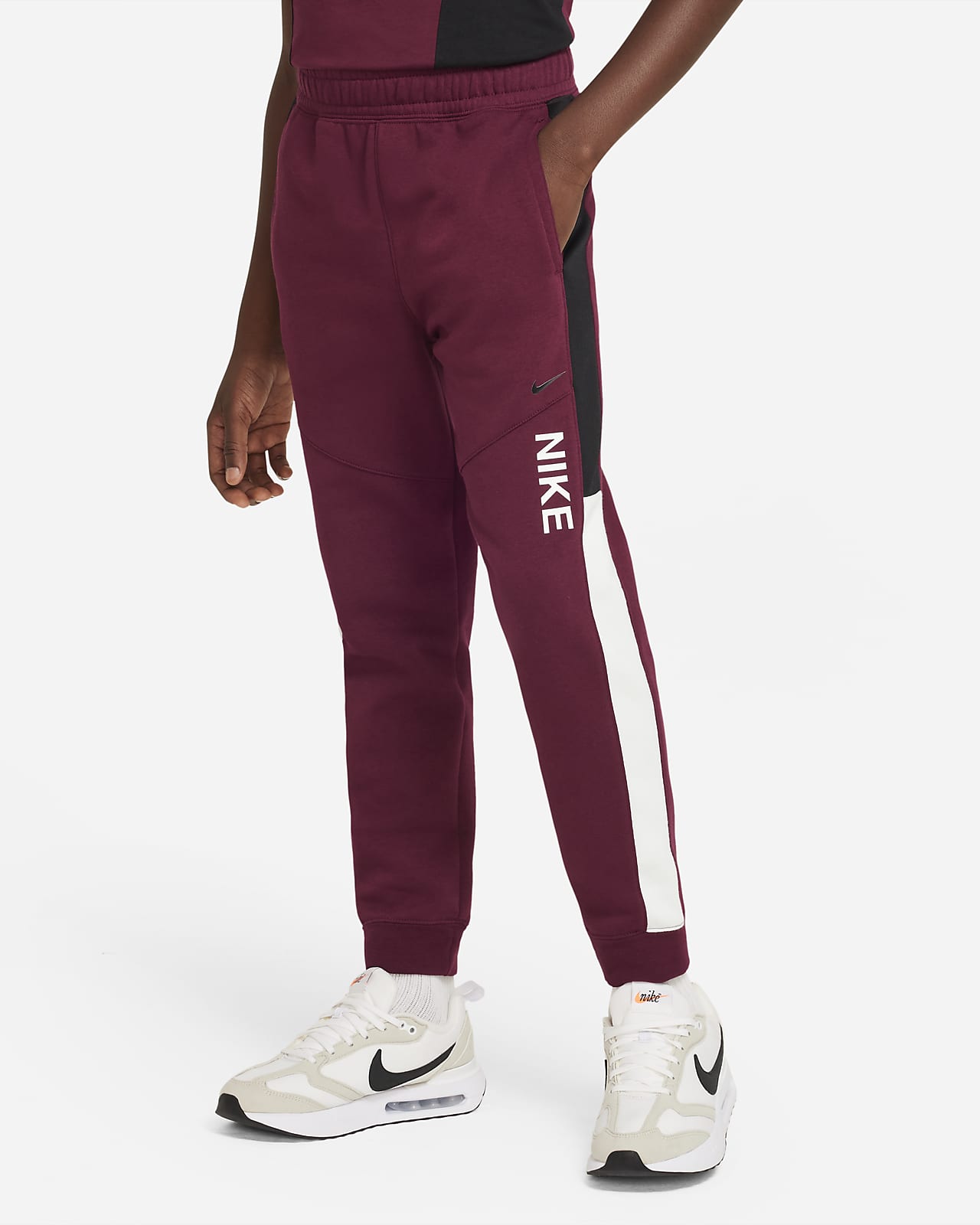 Nike Sportswear Hybrid Older Kids' (Boys') Fleece Joggers