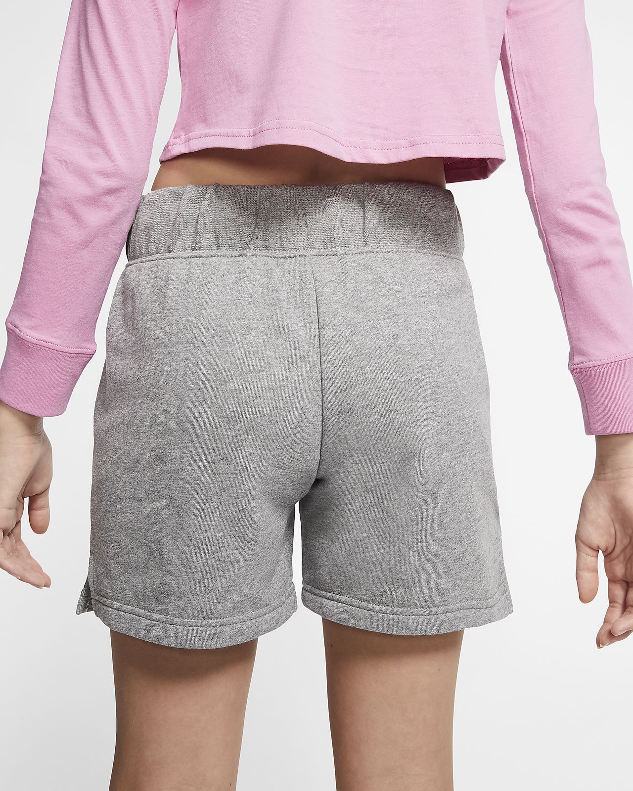 girls grey nike shorts