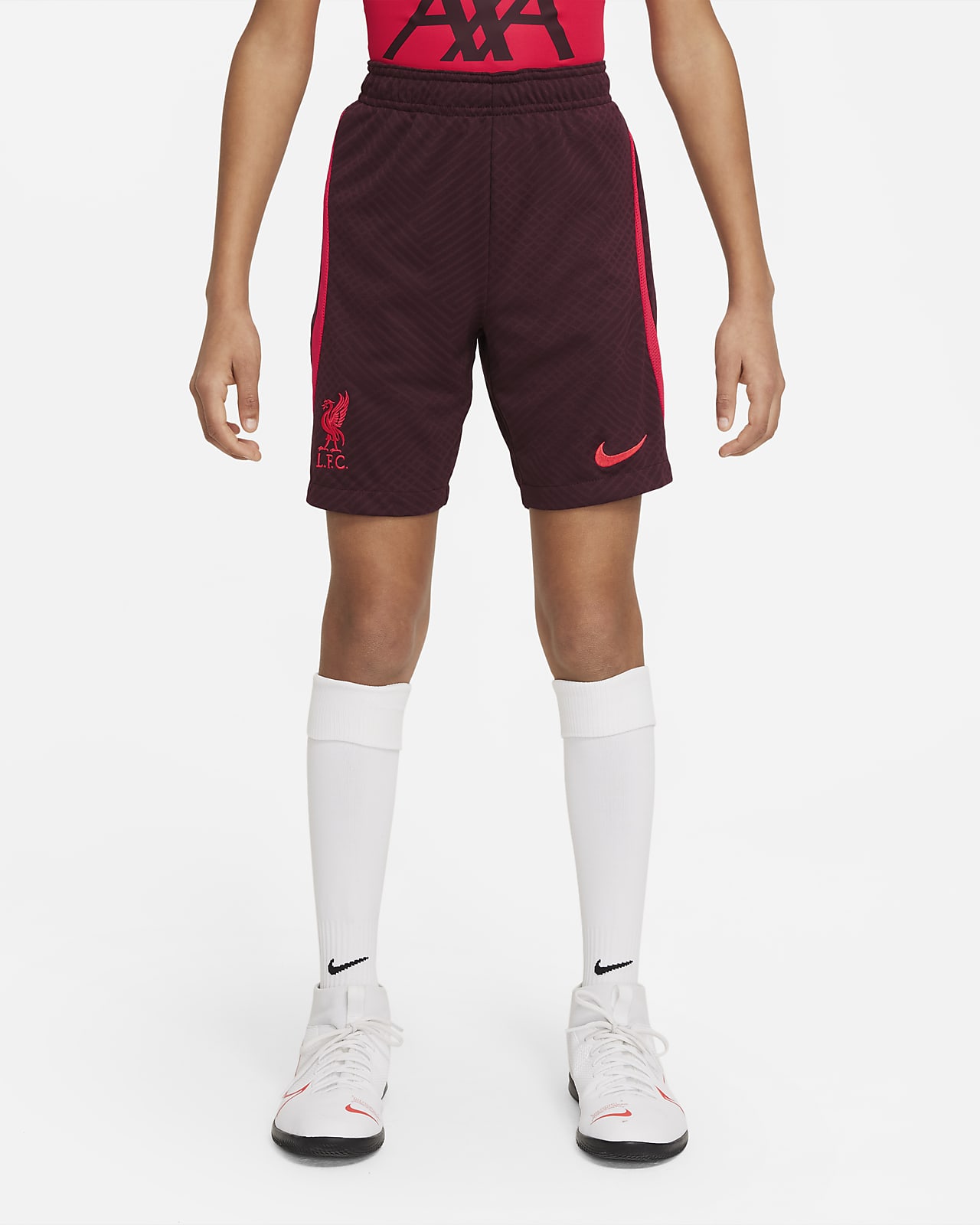 Shorts de fútbol Nike Dri-FIT para niños talla grande del Liverpool FC Strike
