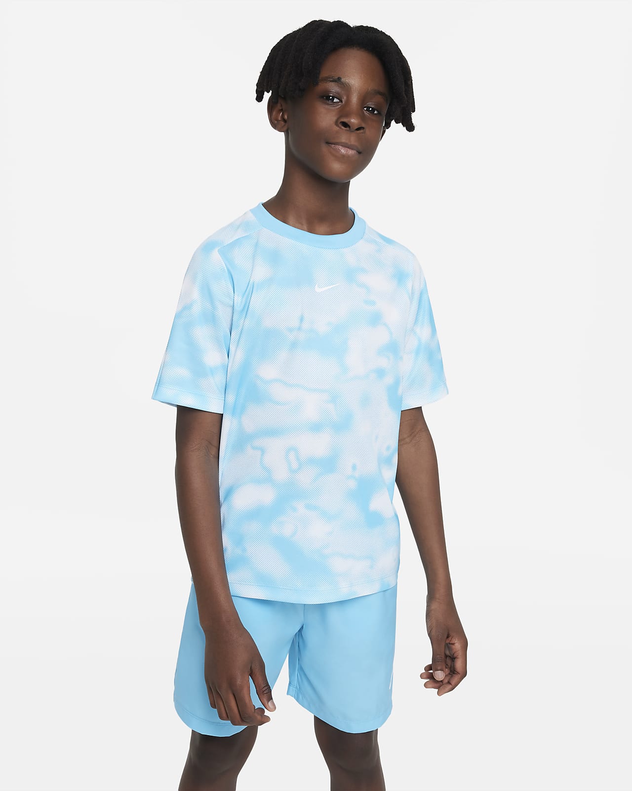 Nike Dri-FIT Multi+ Big Kids' (Boys') Printed Training Top