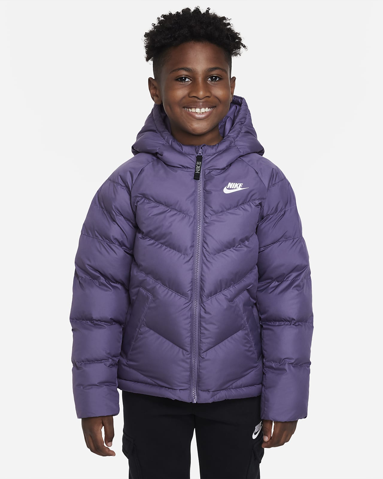 Nike Sportswear Older Kids' Synthetic-Fill Hooded Jacket. Nike LU