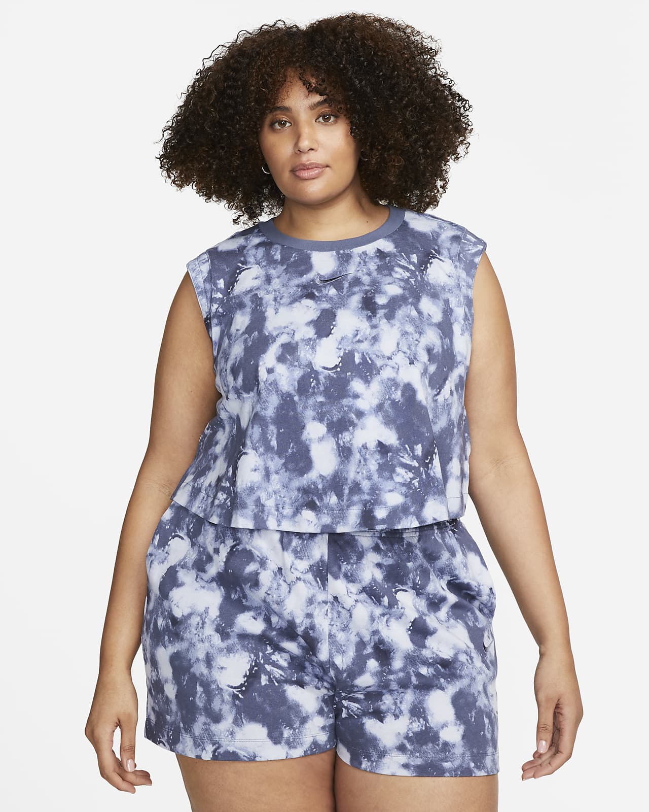 Nike Sportswear Women's Sleeveless Jersey WaveDye Top (Plus Size). Nike SK