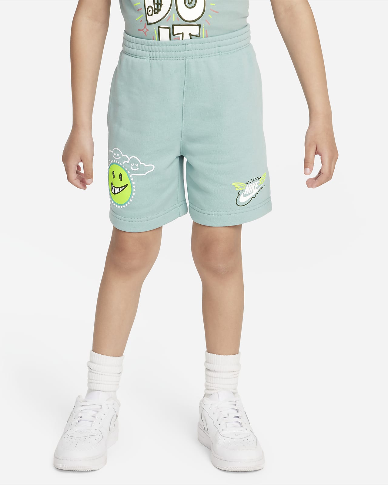 Nike Sportswear "Art of Play" French Terry Shorts Little Kids Shorts