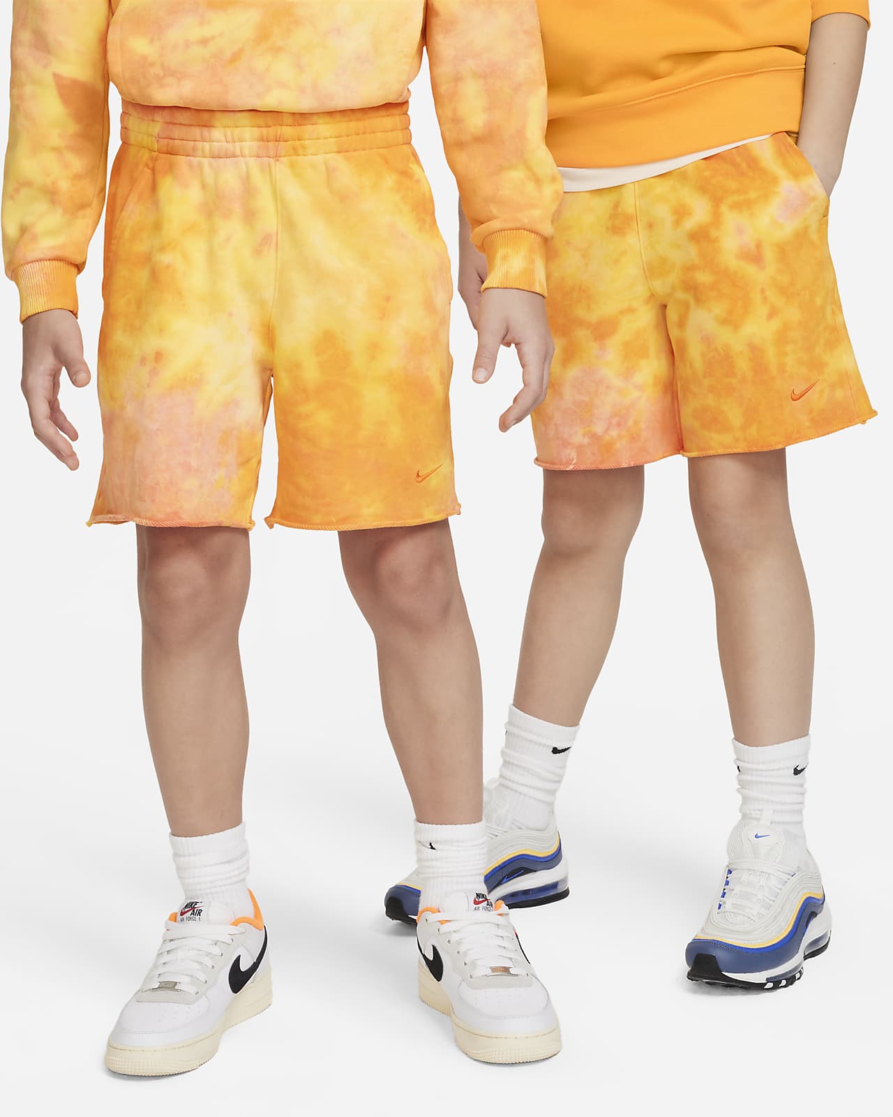 Shorts para niños talla grande Nike Sportswear Club Fleece