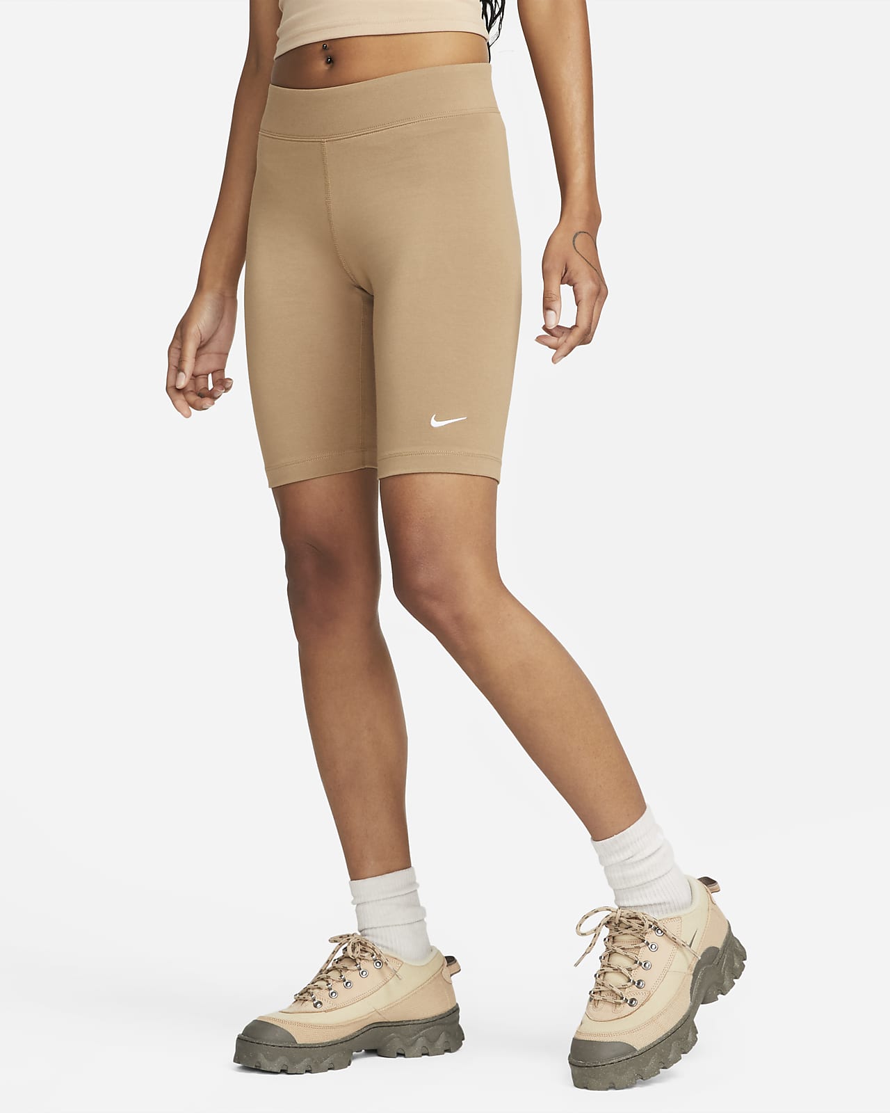 Nike Sportswear Essential középmagas derekú, női kerékpáros rövidnadrág