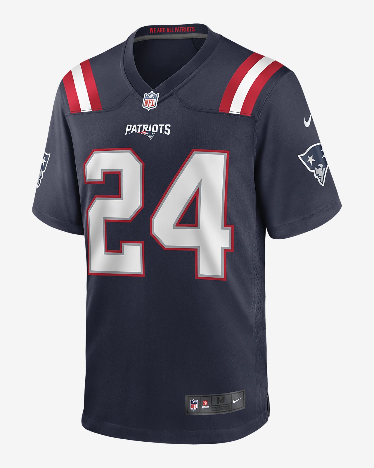 NFL New England Patriots (Stephon Gilmore) Men\'s Game Football Jersey ...