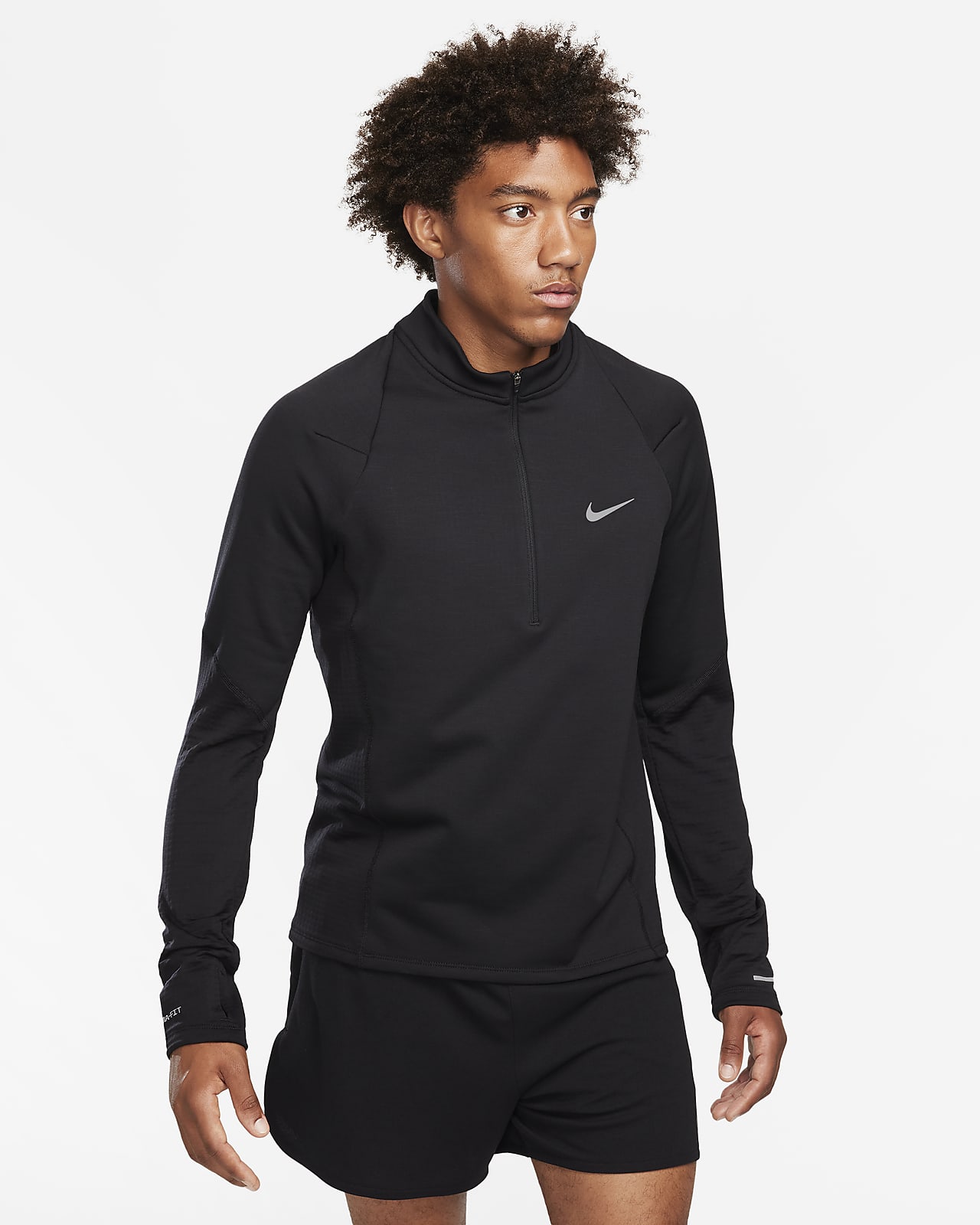 Pánské běžecké tričko Nike Element Repel Therma-FIT s polovičním zipem