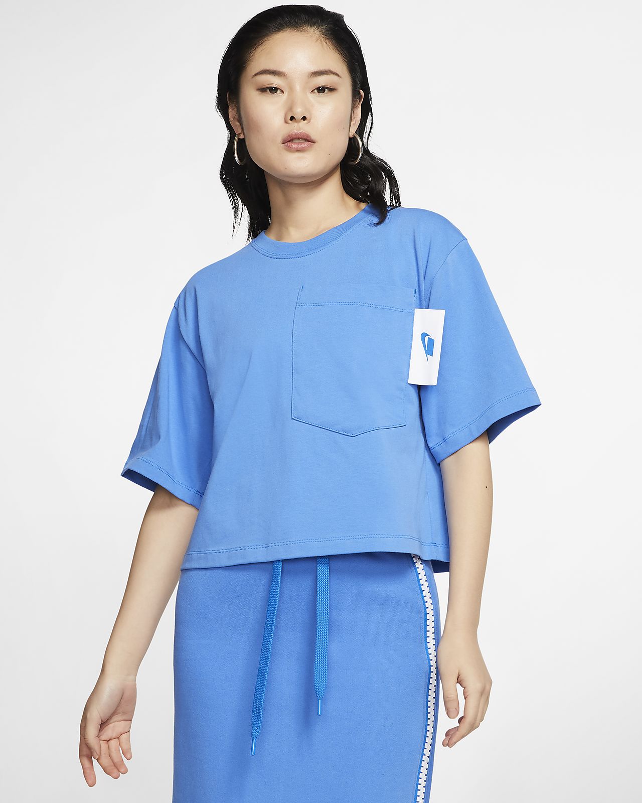 nike crop top and skirt