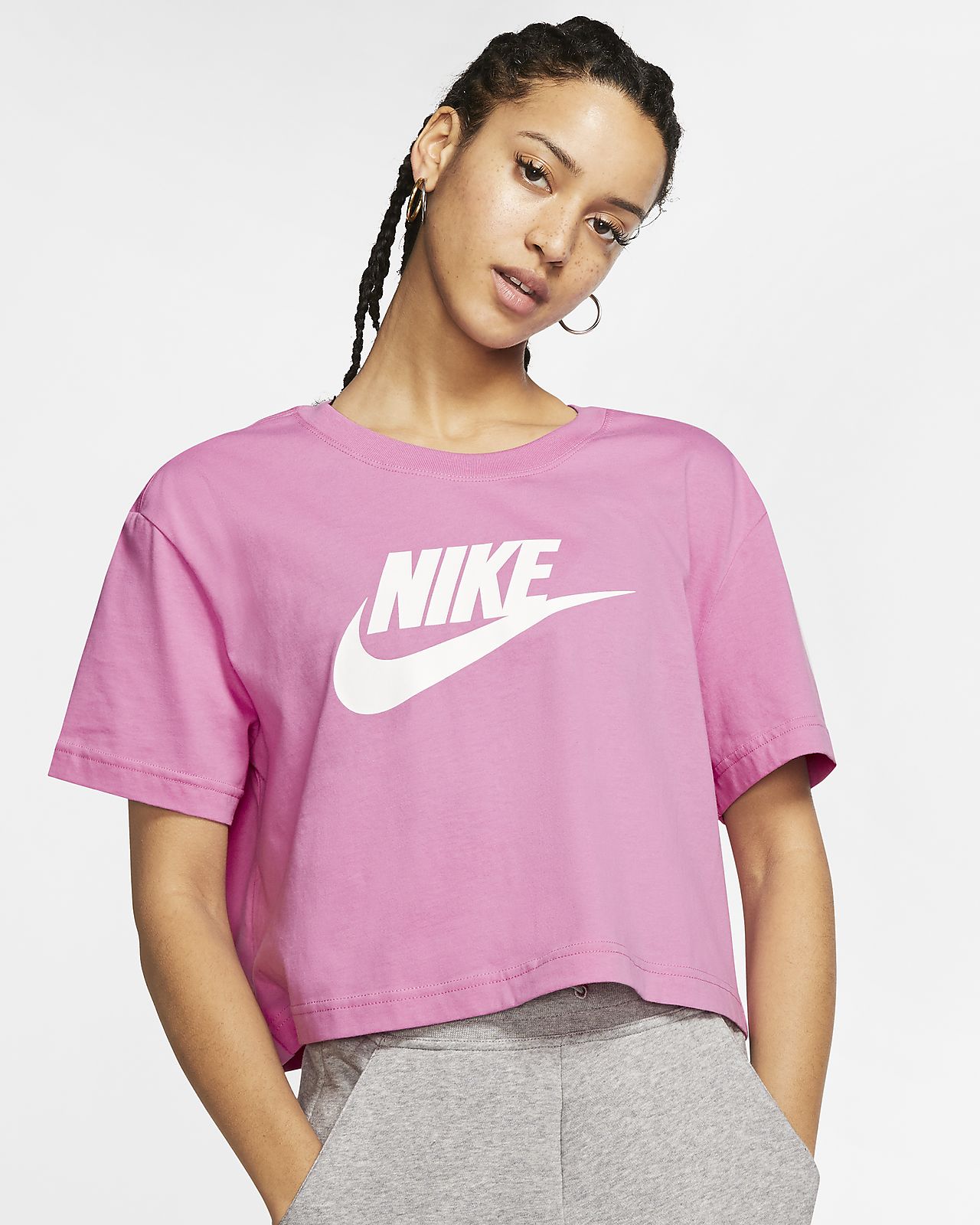 pink nike t shirt