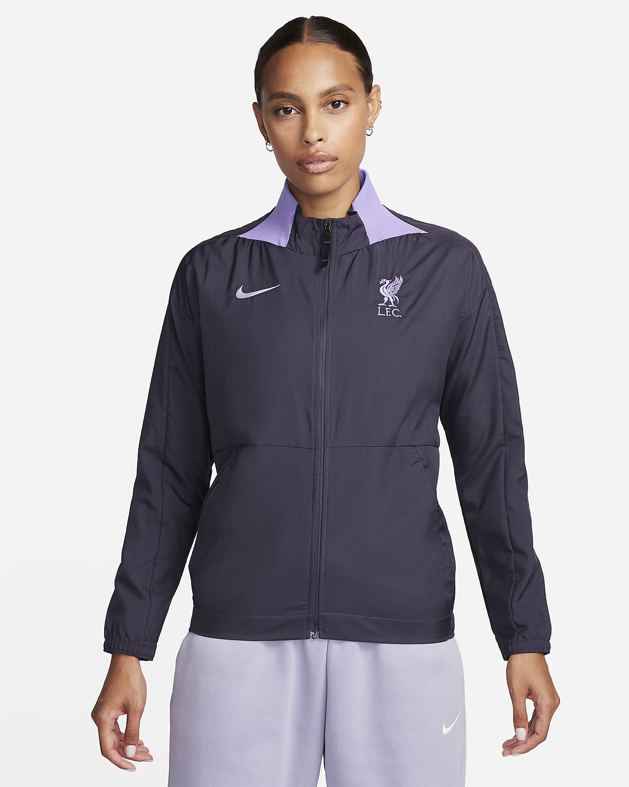 Γυναικείο ποδοσφαιρικό τζάκετ Nike Dri-FIT εναλλακτικής εμφάνισης Λίβερπουλ