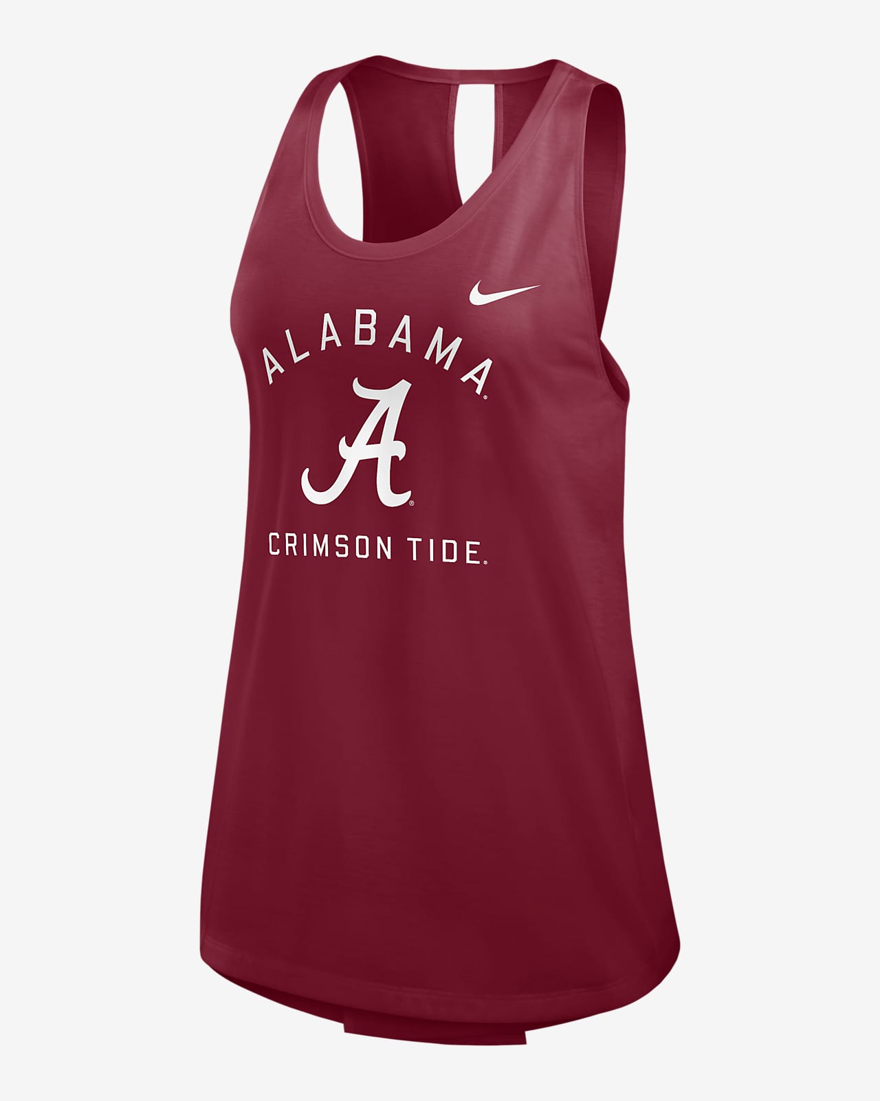 Camiseta de tirantes universitaria Nike para mujer Alabama Crimson Tide Primetime