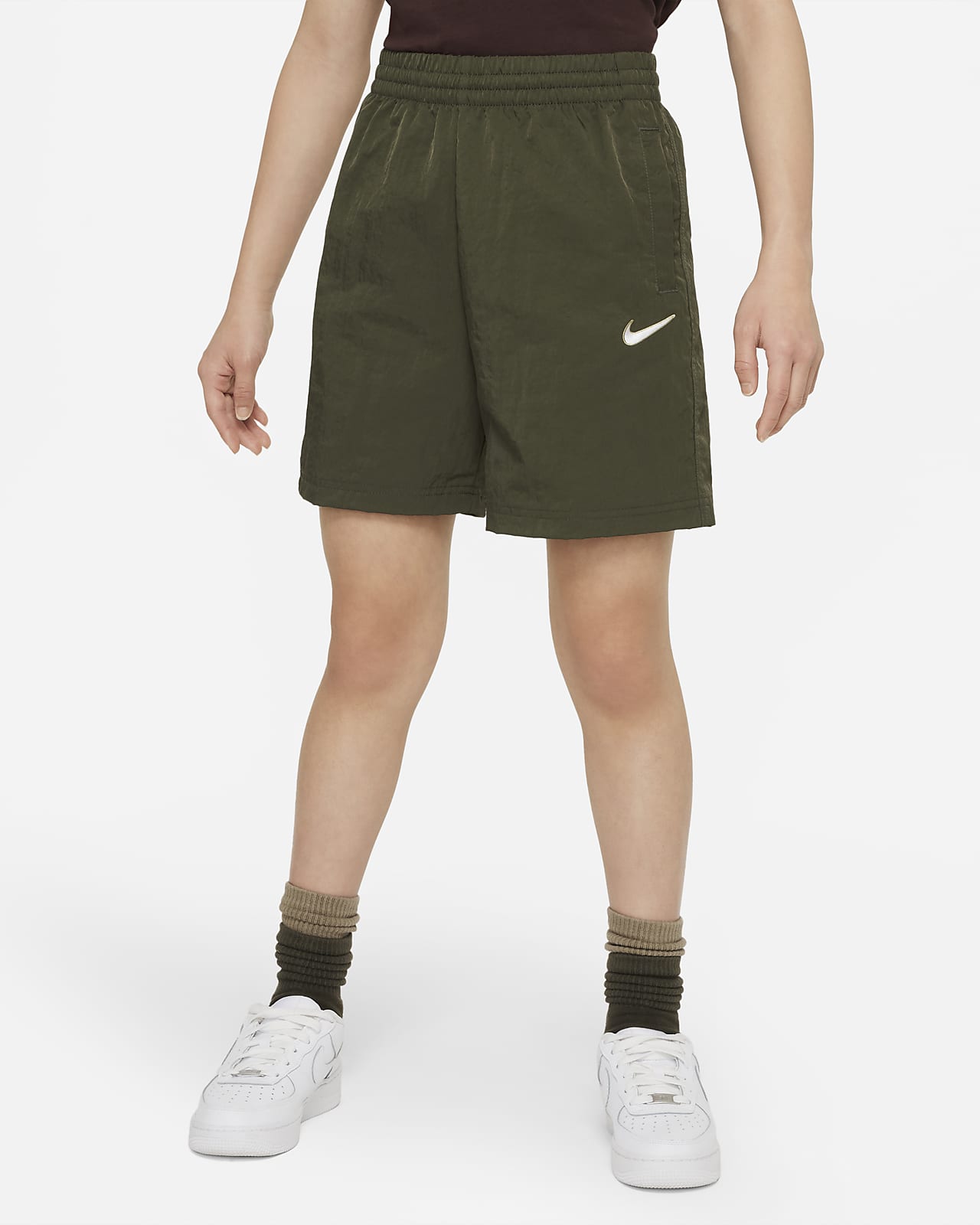กางเกงขาสั้นแบบทอเด็กโต Nike Outdoor Play