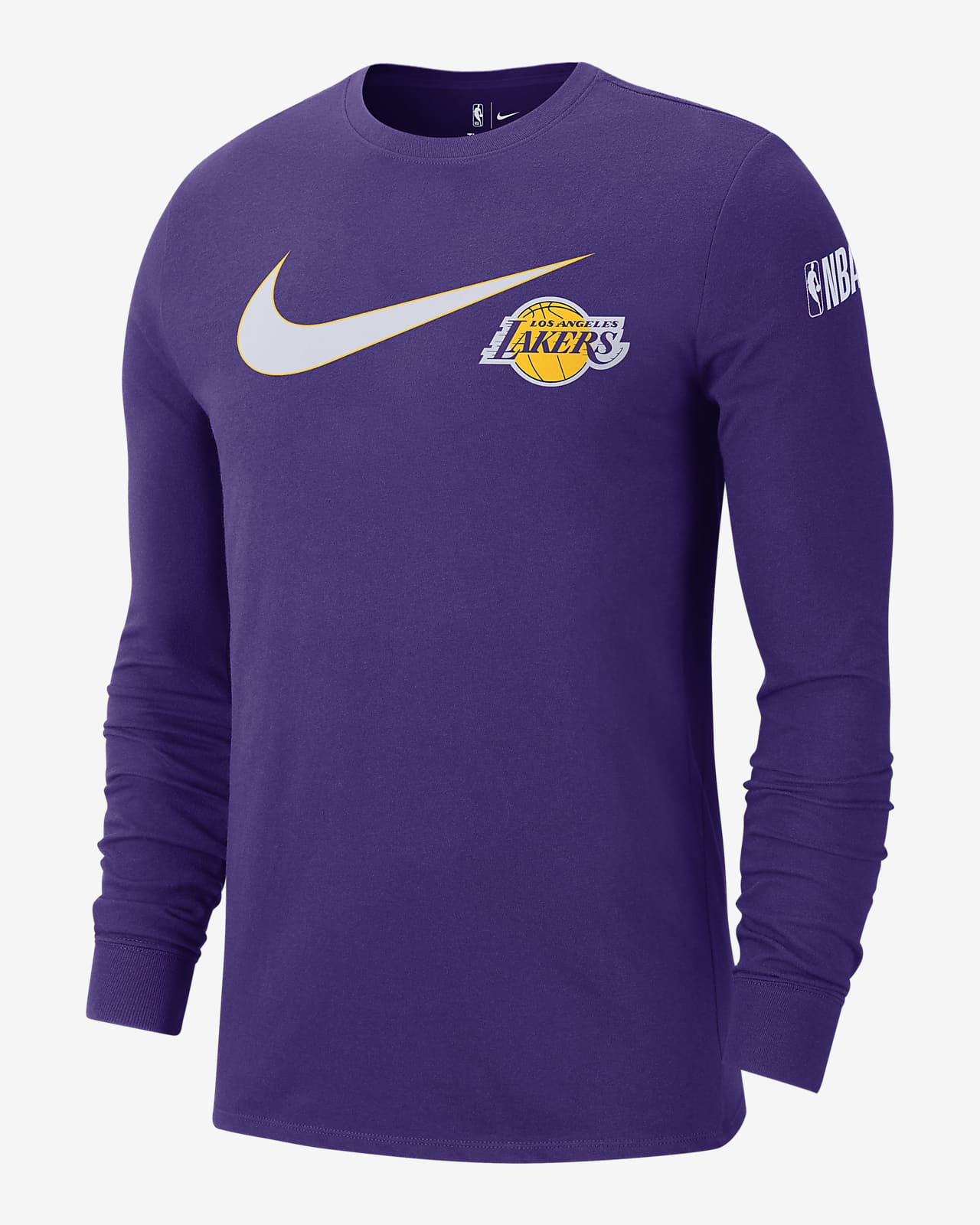 Los Angeles Lakers Swoosh Essential Men's Nike NBA Long-Sleeve T-Shirt