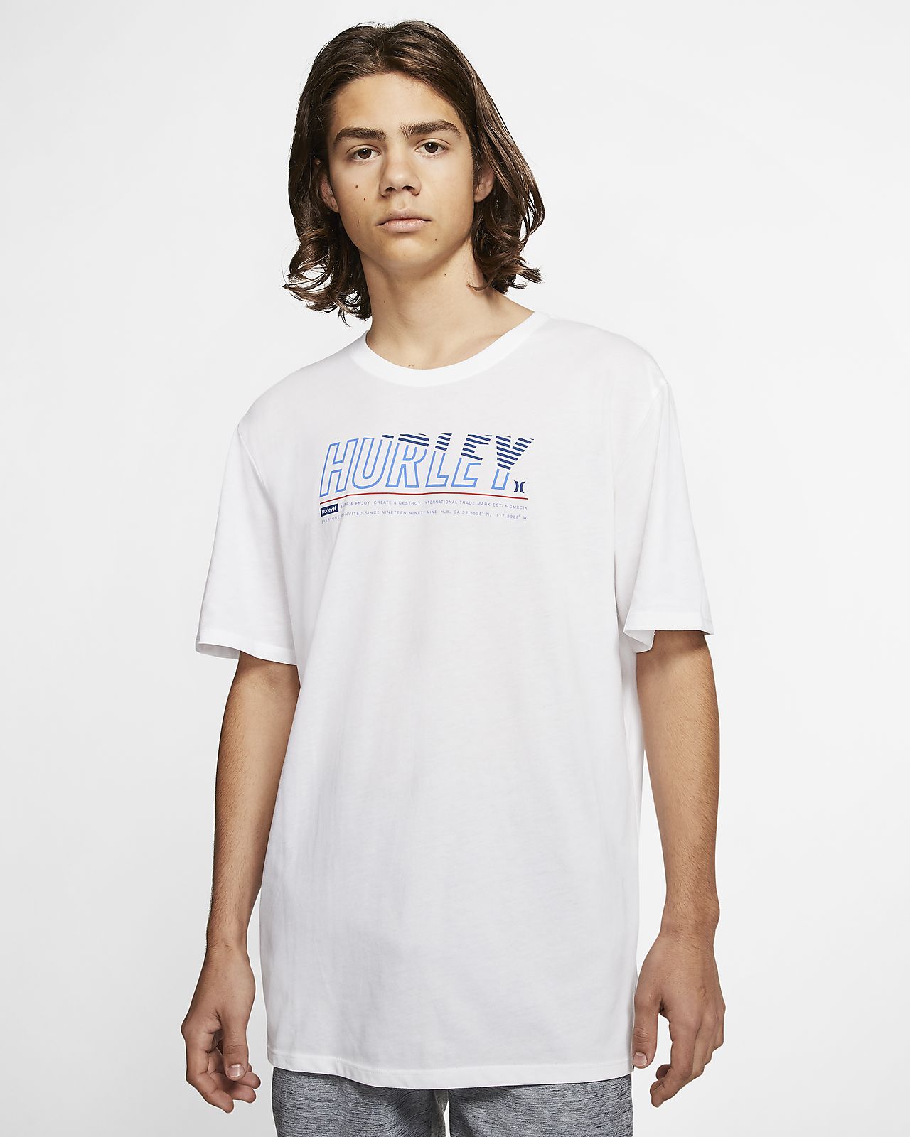 Hurley Mens Nike Dri-fit Premium Short Sleeve Tshirt