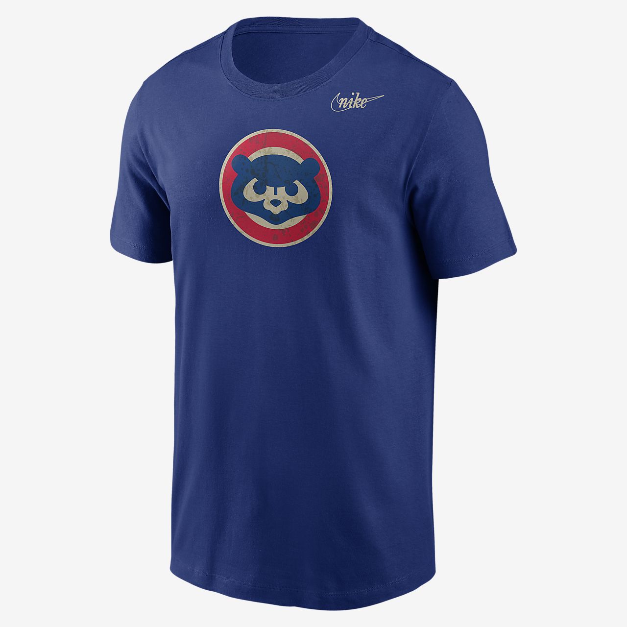 Nike Cooperstown Distressed Tri-Blend (MLB Chicago Cubs) Men's T-Shirt ...