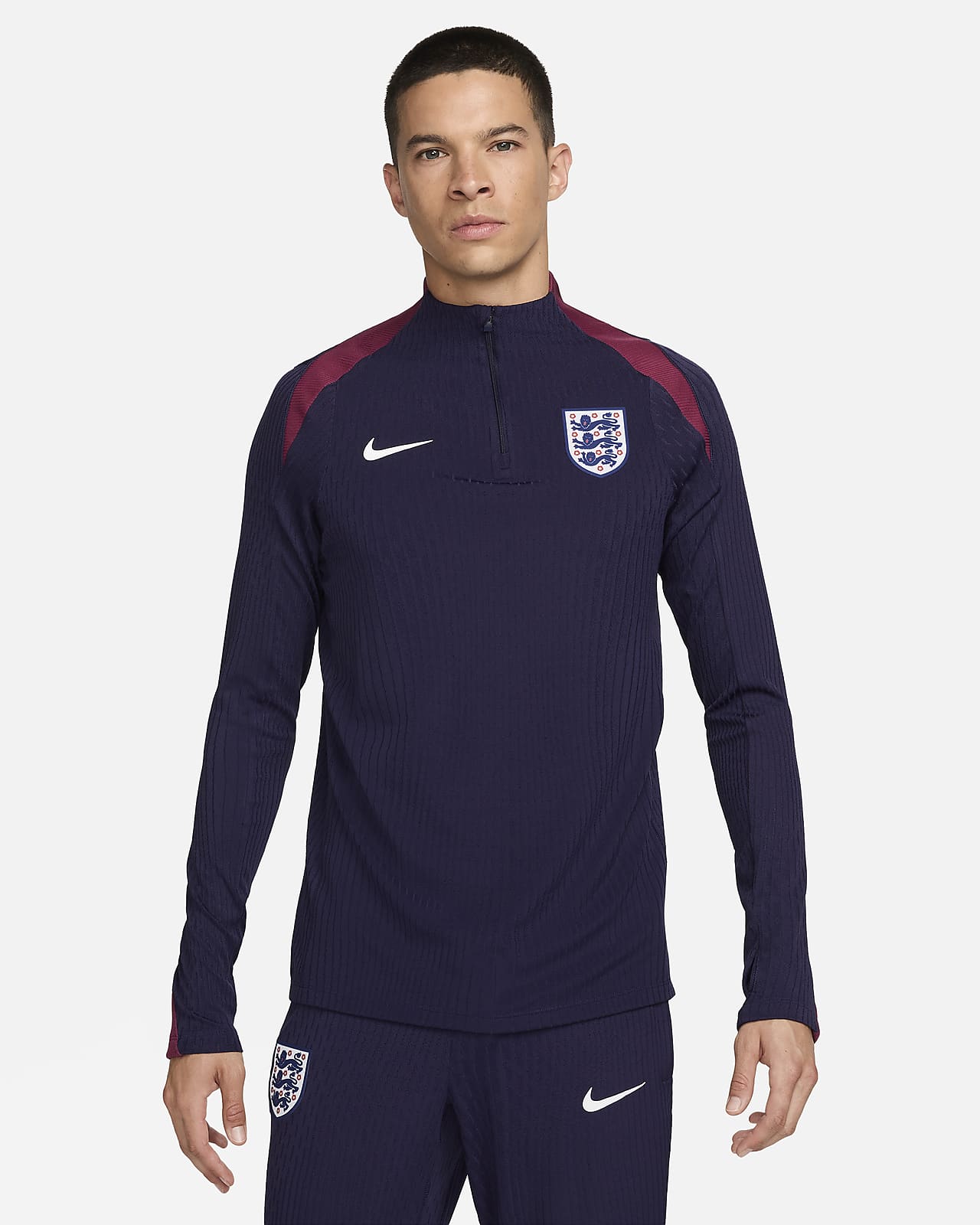 İngiltere Strike Elite Nike Dri-FIT ADV Örgü Erkek Futbol Antrenman Üstü