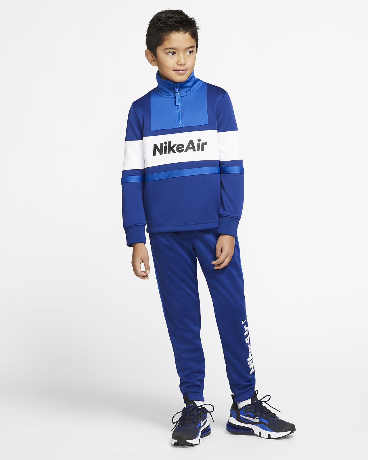 blue nike air tracksuit