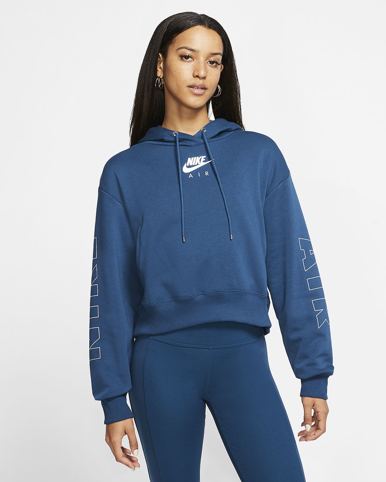 blue nike zip up hoodie womens