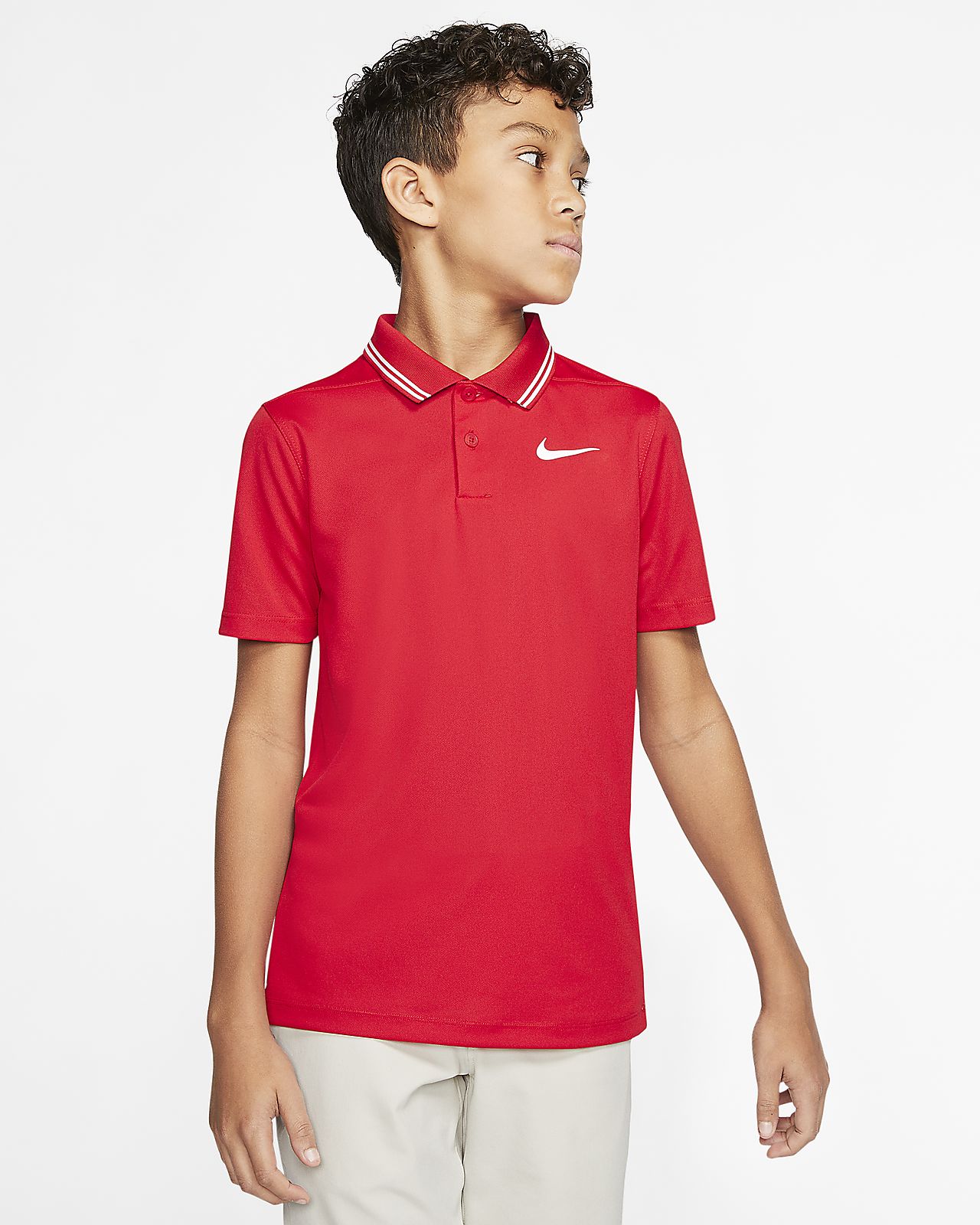 nike golf polo red