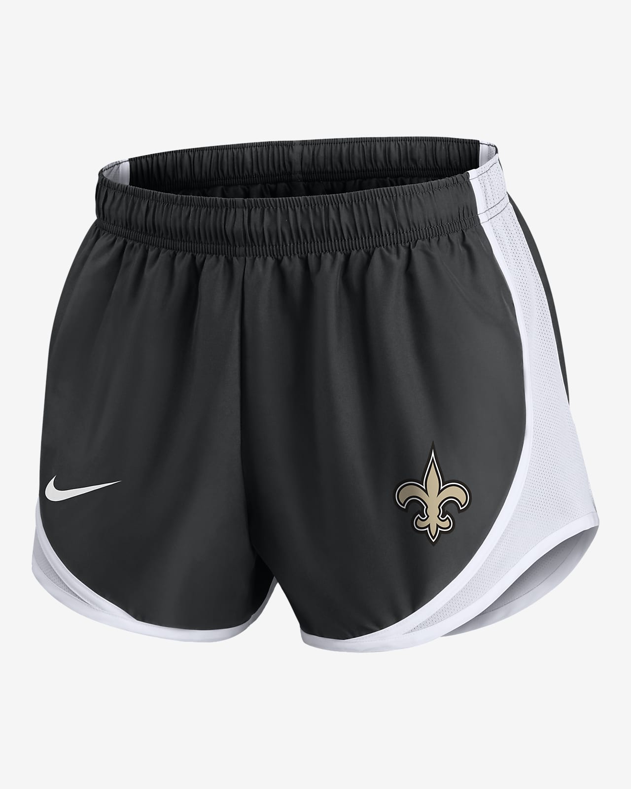 Shorts Nike Dri-FIT de la NFL para mujer New Orleans Saints Tempo