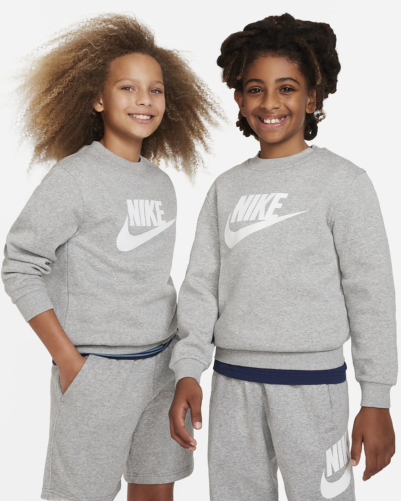 Sudadera para niños talla grande Nike Sportswear Club Fleece