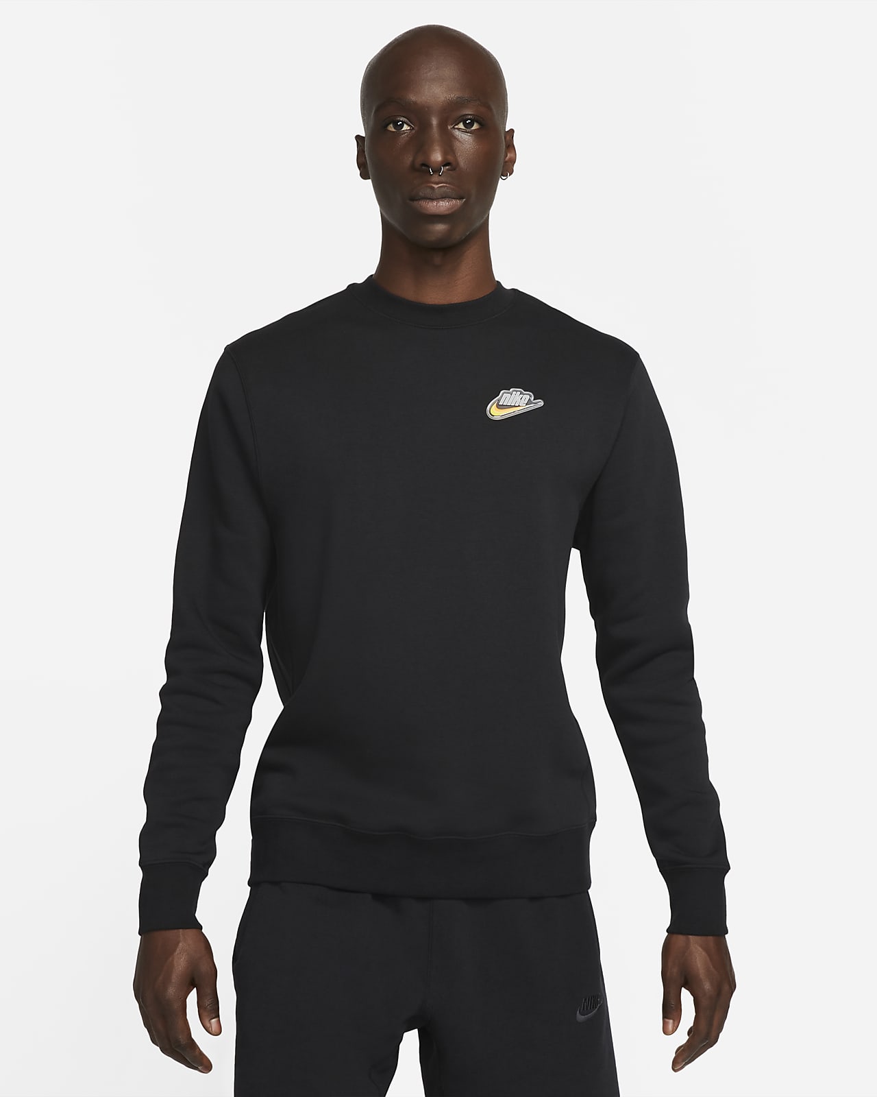 Nike Sportswear "Keep It Clean"-sweatshirt med rund hals til mænd