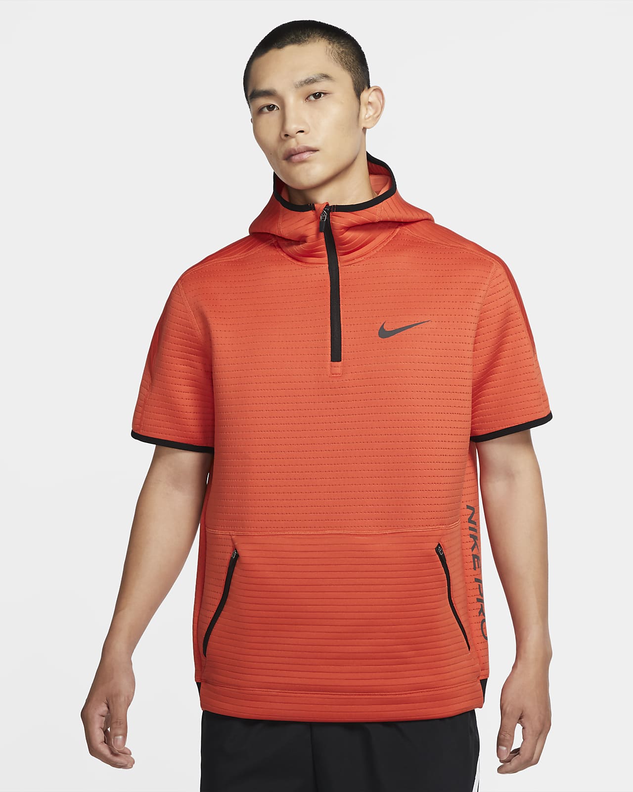 Download Nike Pro Men's Short-Sleeve 1/4-Zip Hoodie. Nike.com