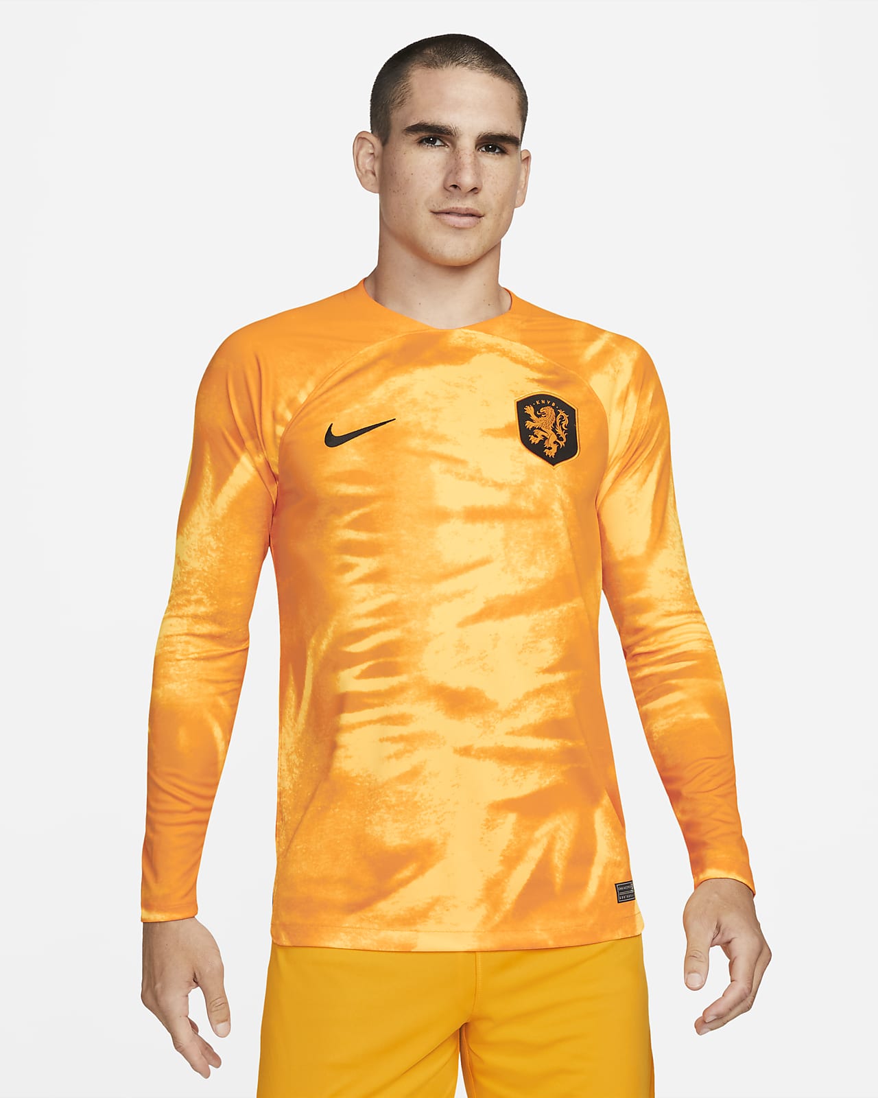 Netherlands 2022/23 Stadium Home Men's Nike Dri-FIT Long-Sleeve Soccer Jersey