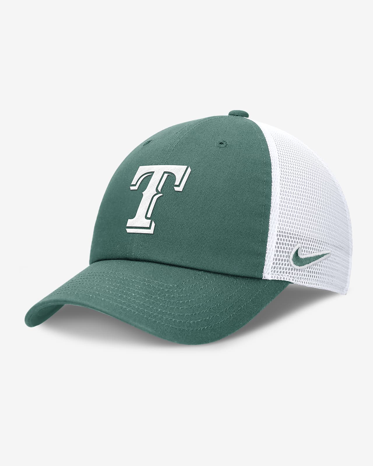 Gorra de rejilla Nike de la MLB ajustable para hombre Texas Rangers Bicoastal Club