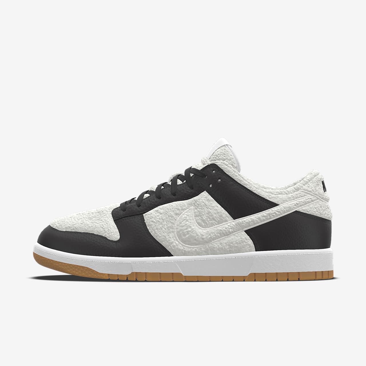 Nike Dunk Low Premium Fleece By You custom herenschoenen