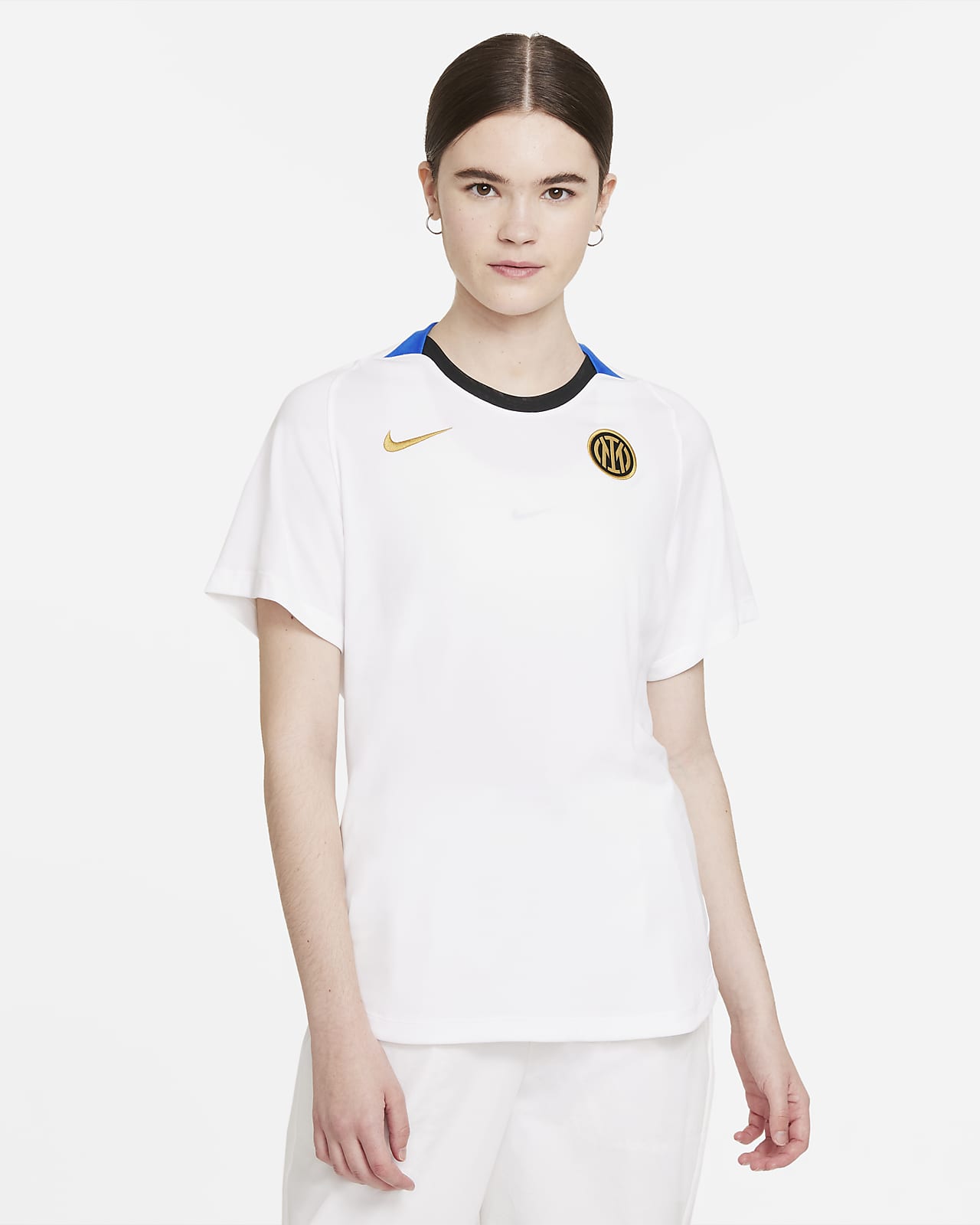 Inter Mailand Nike Dri-FIT Kurzarm-Fußballoberteil für Damen