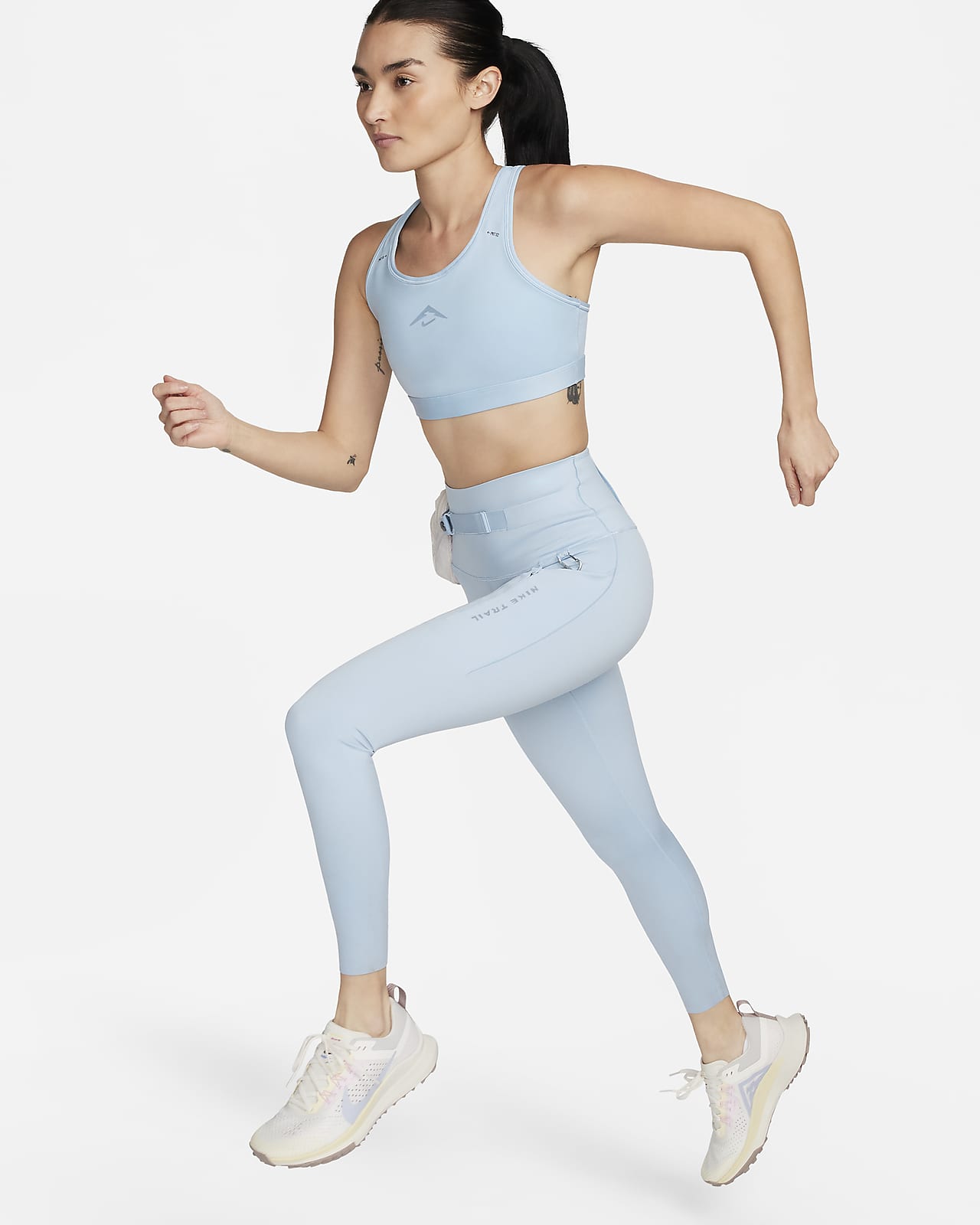 Nike Trail Go 女款緊密支撐型高腰口袋設計九分內搭褲