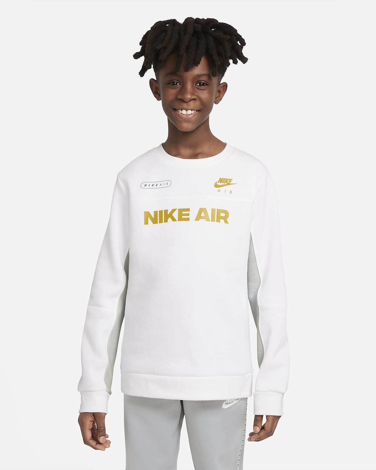 Nike Air Sweatshirt met ronde hals voor jongens