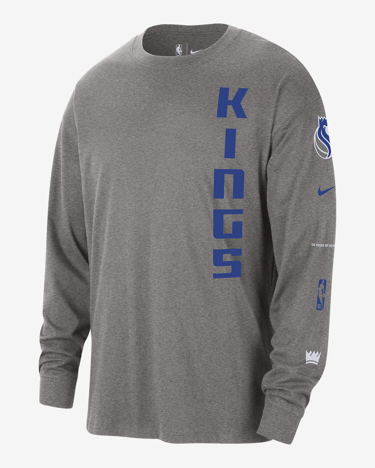 Sacramento Kings 2023/24 City Edition Men's Nike NBA Max90 Long-Sleeve T-Shirt
