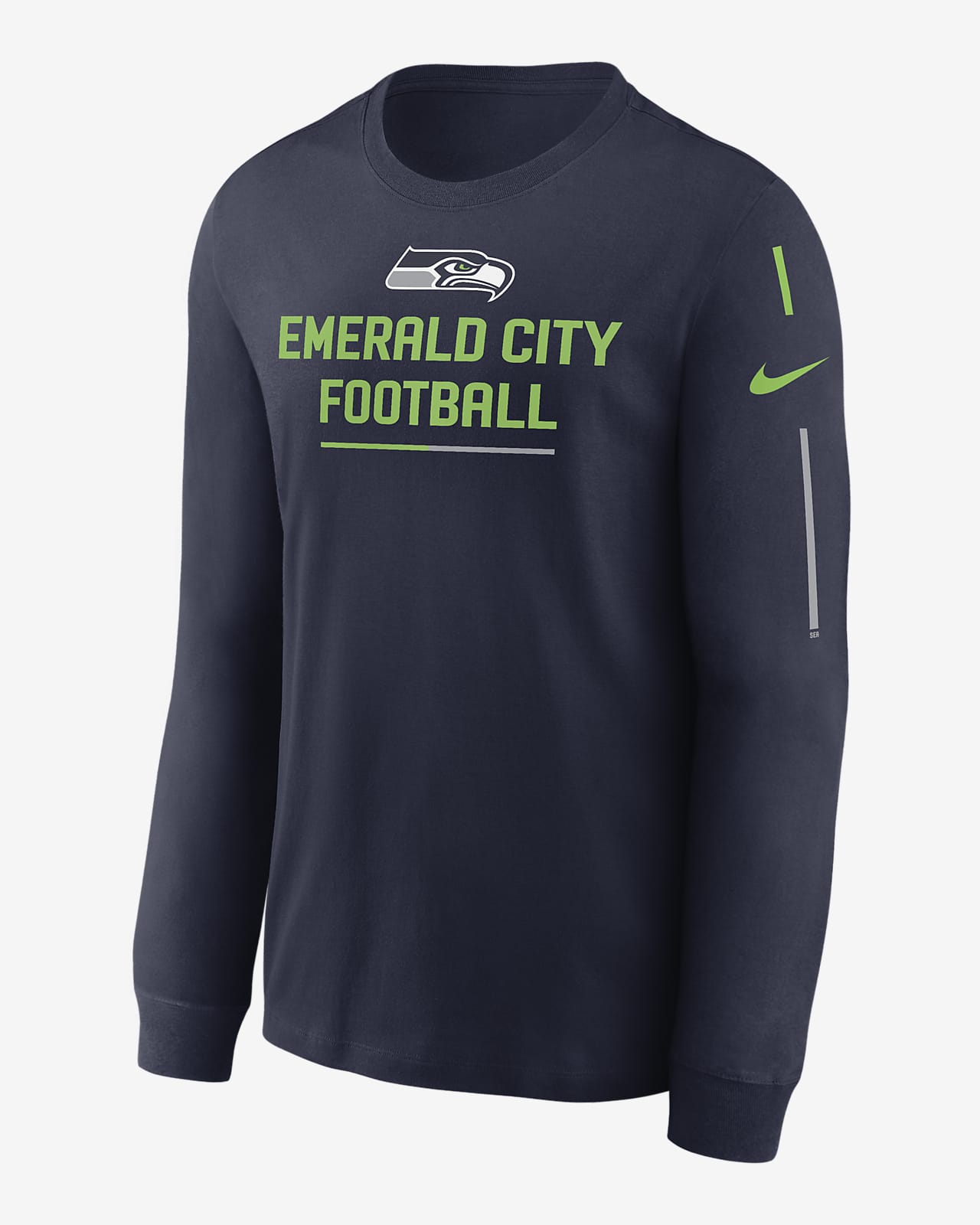 Nike Team Slogan (NFL Seattle Seahawks) Men's Long-Sleeve T-Shirt