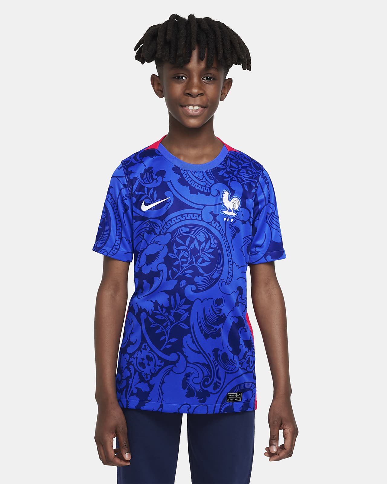Ποδοσφαιρική φανέλα Nike εντός έδρας Γαλλική Ομοσπονδία Ποδοσφαίρου 2022 Stadium για μεγάλα παιδιά