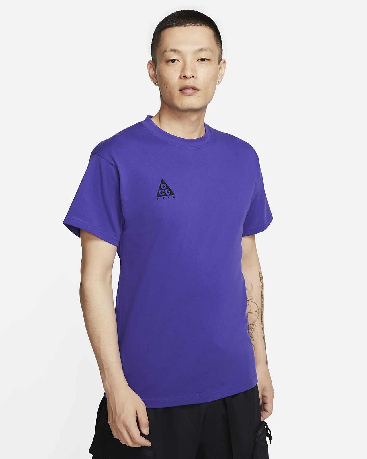 nike acg t shirt purple