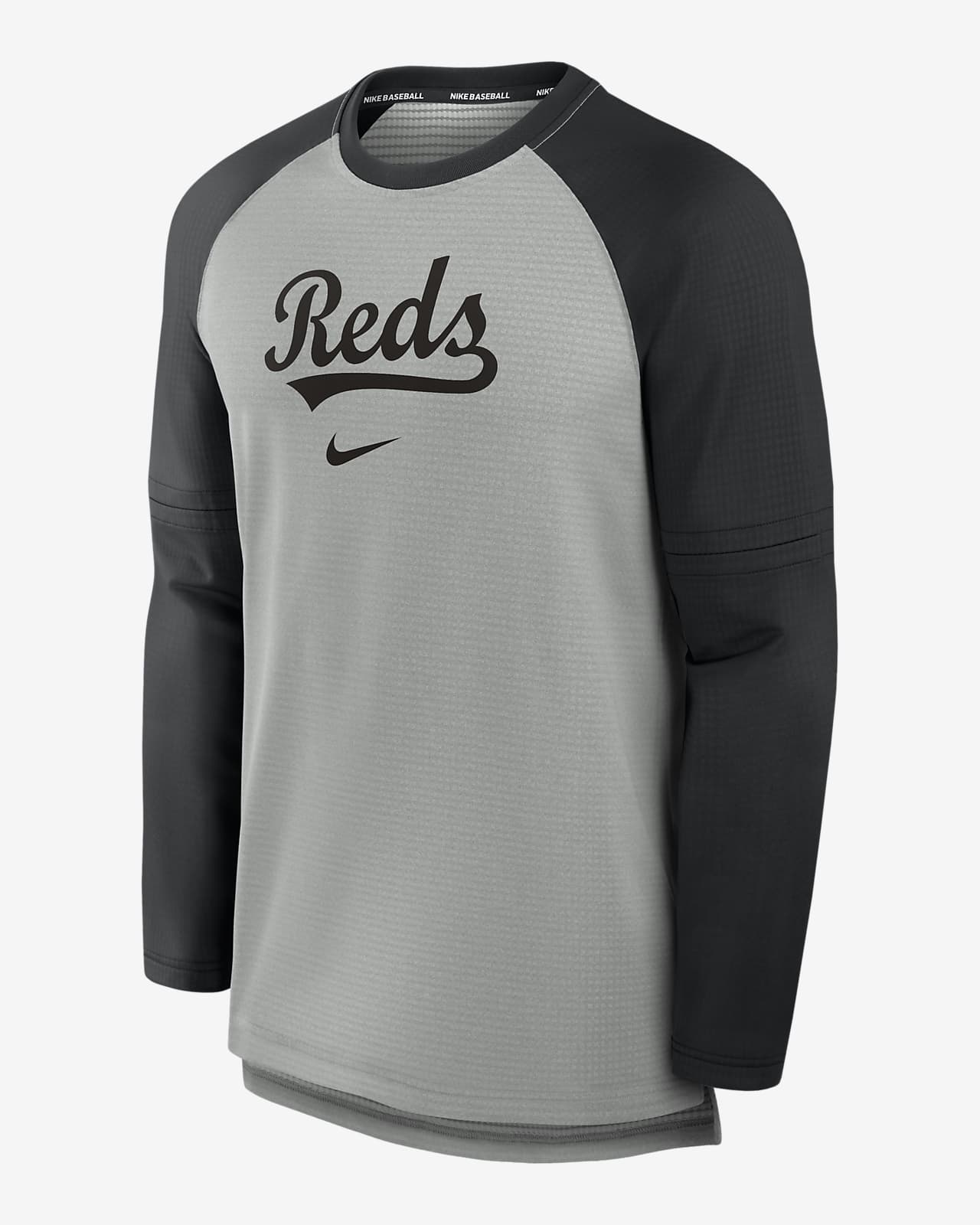 Cincinnati Reds Authentic Collection Game Time Men's Nike Breathe MLB Long-Sleeve T-Shirt