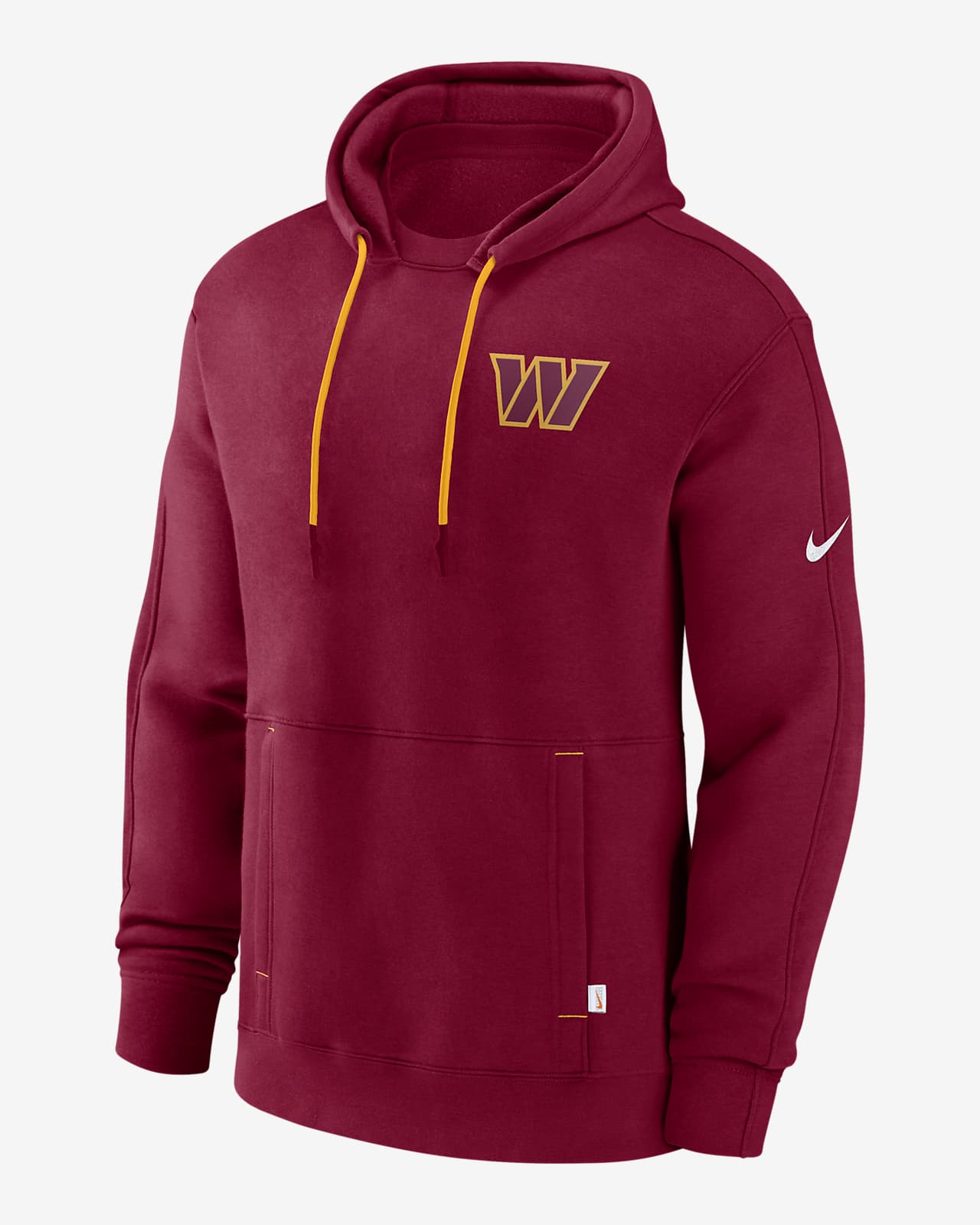 Washington Commanders Layered Logo Statement Men's Nike NFL Pullover Hoodie