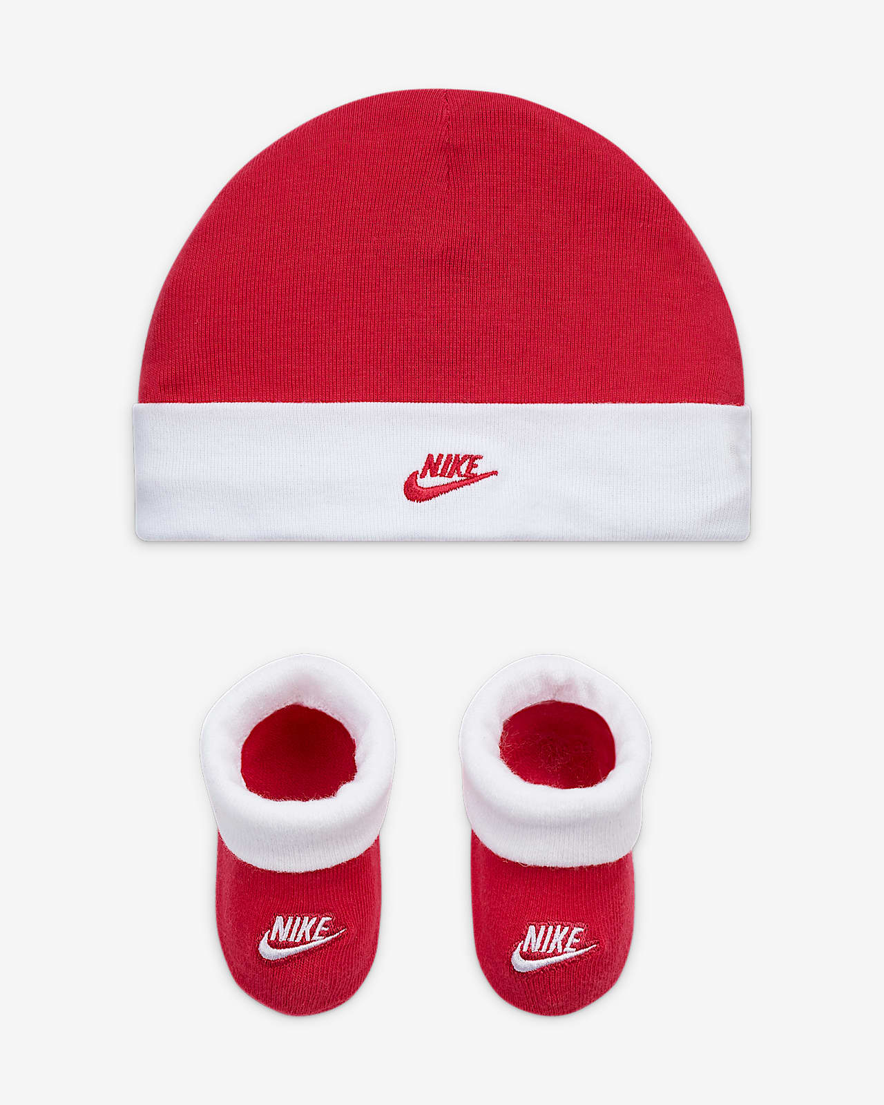 Nike Baby Hat and Booties Set.