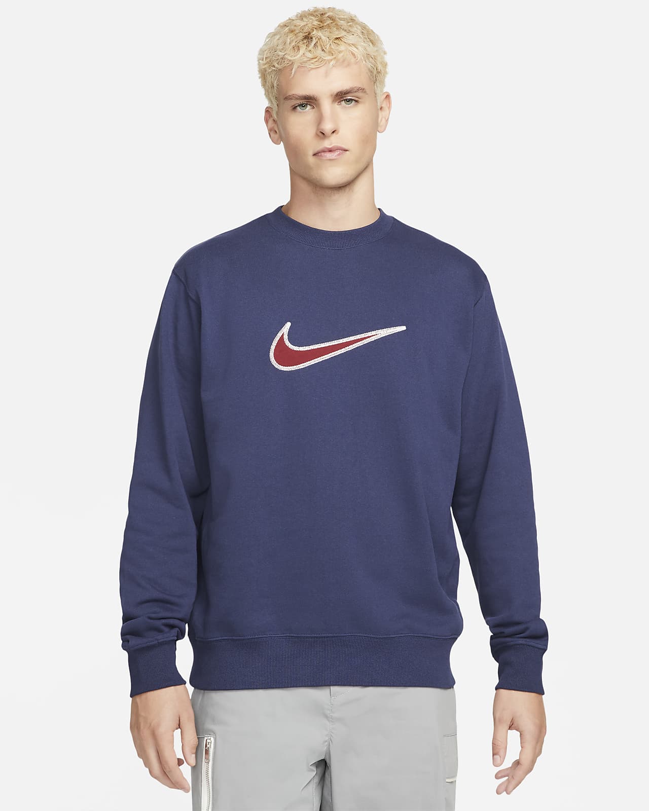 Felpa in fleece Nike Sportswear Swoosh - Uomo
