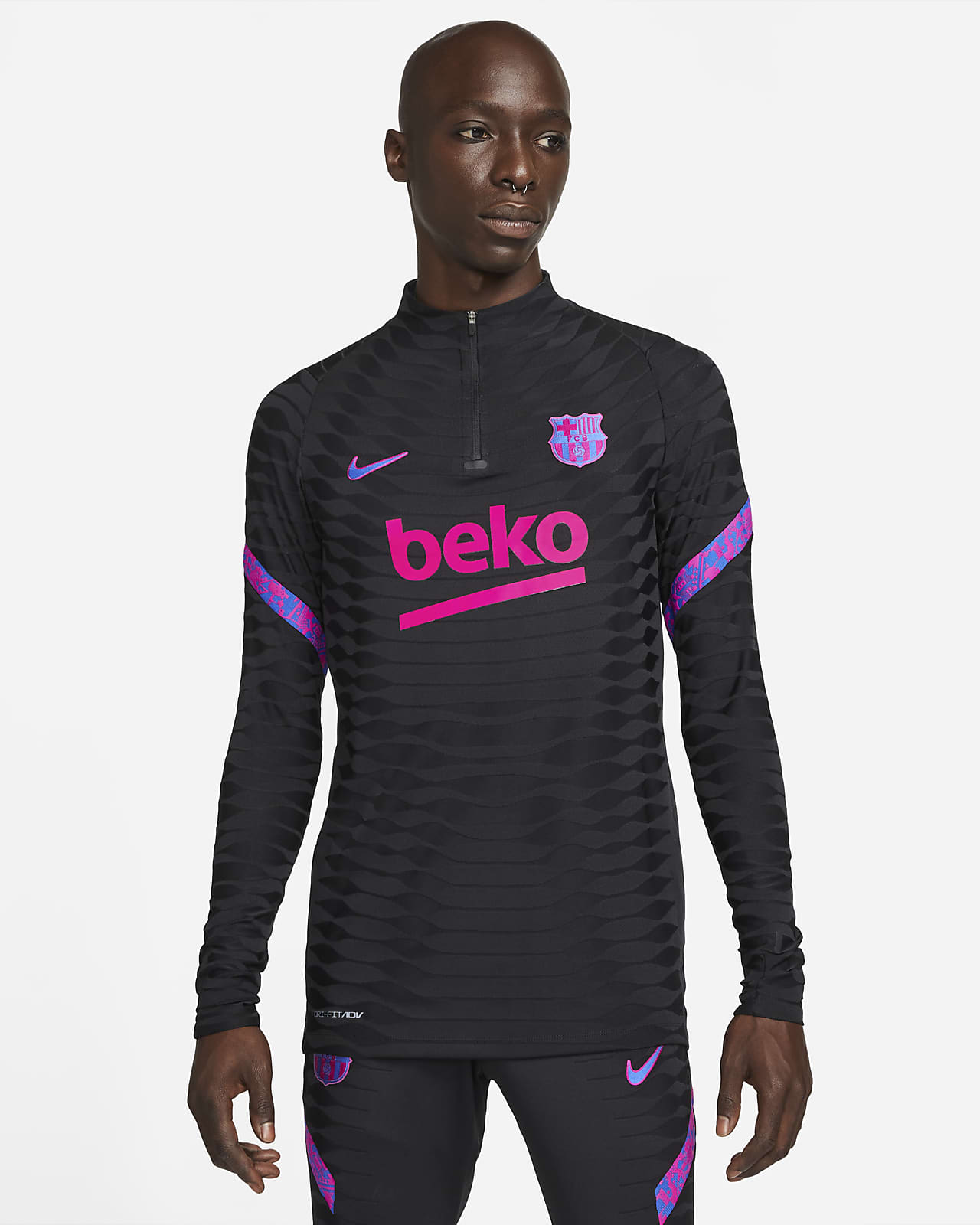 FC Barcelona Strike Elite 男款 Nike Dri-FIT ADV 足球訓練上衣