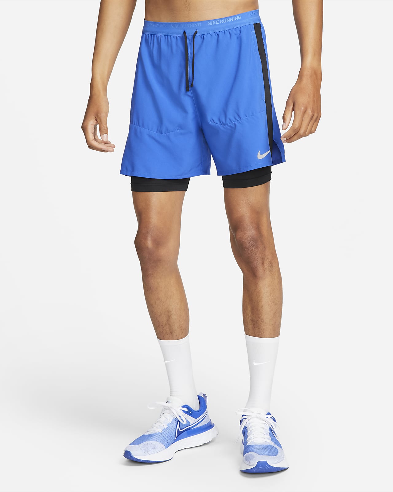 Shorts de running híbridos Dri-FIT de 12.5 cm para hombre Nike Stride