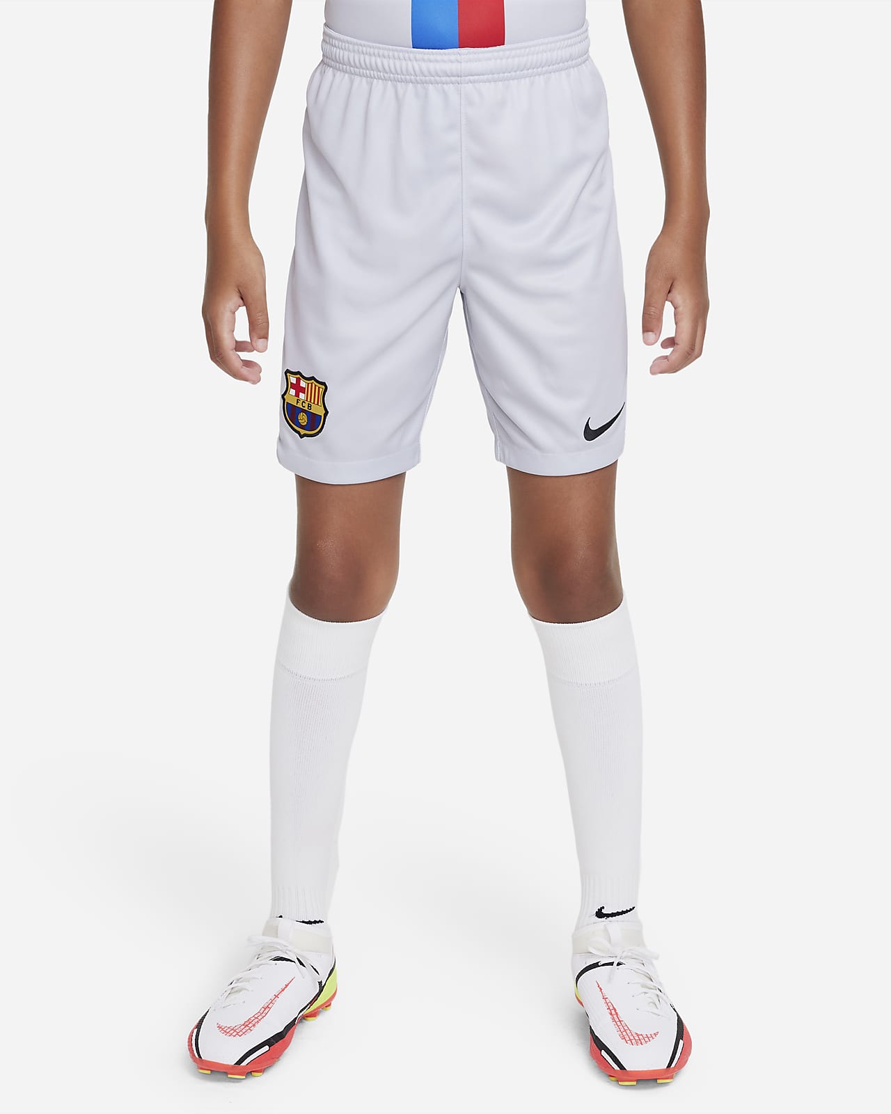 Spodenki piłkarskie dla dużych dzieci Nike Dri-FIT FC Barcelona Stadium 2022/23 (wersja trzecia)