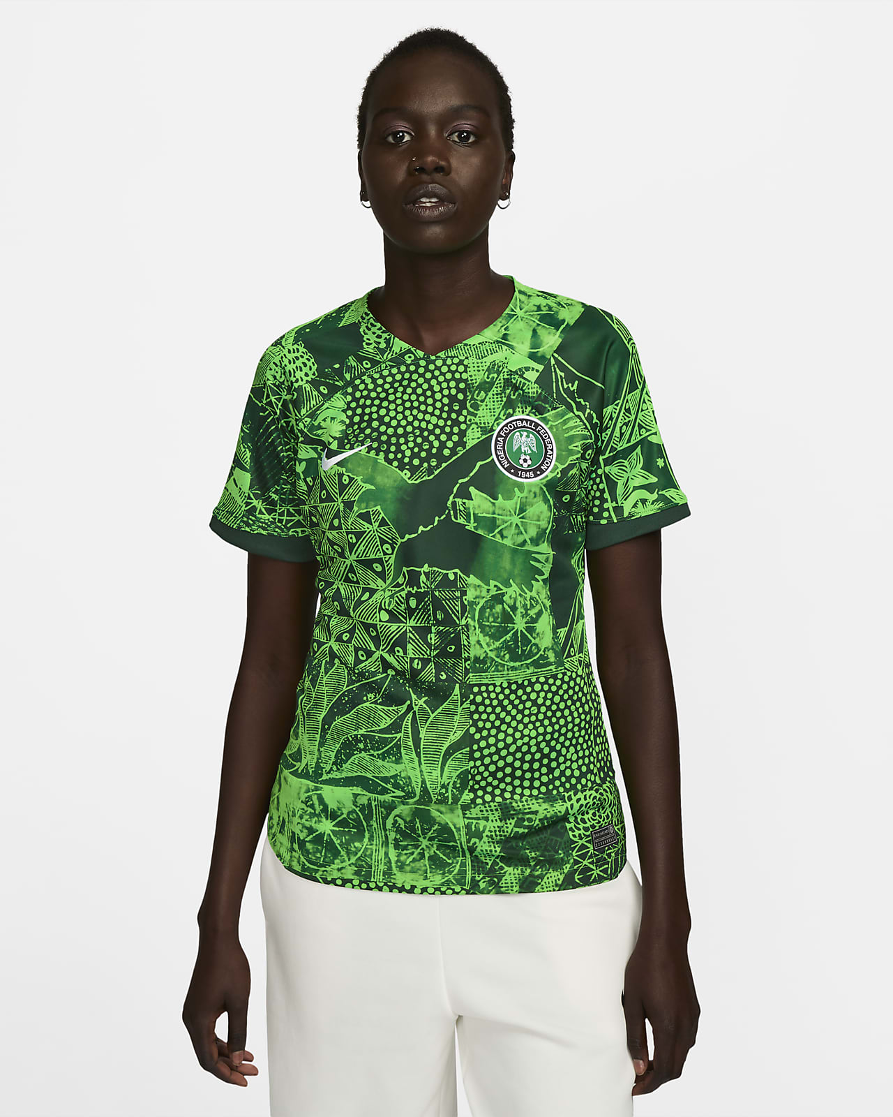 Jersey de fútbol Nike Dri-FIT para mujer de Nigeria local 2022/23 Stadium