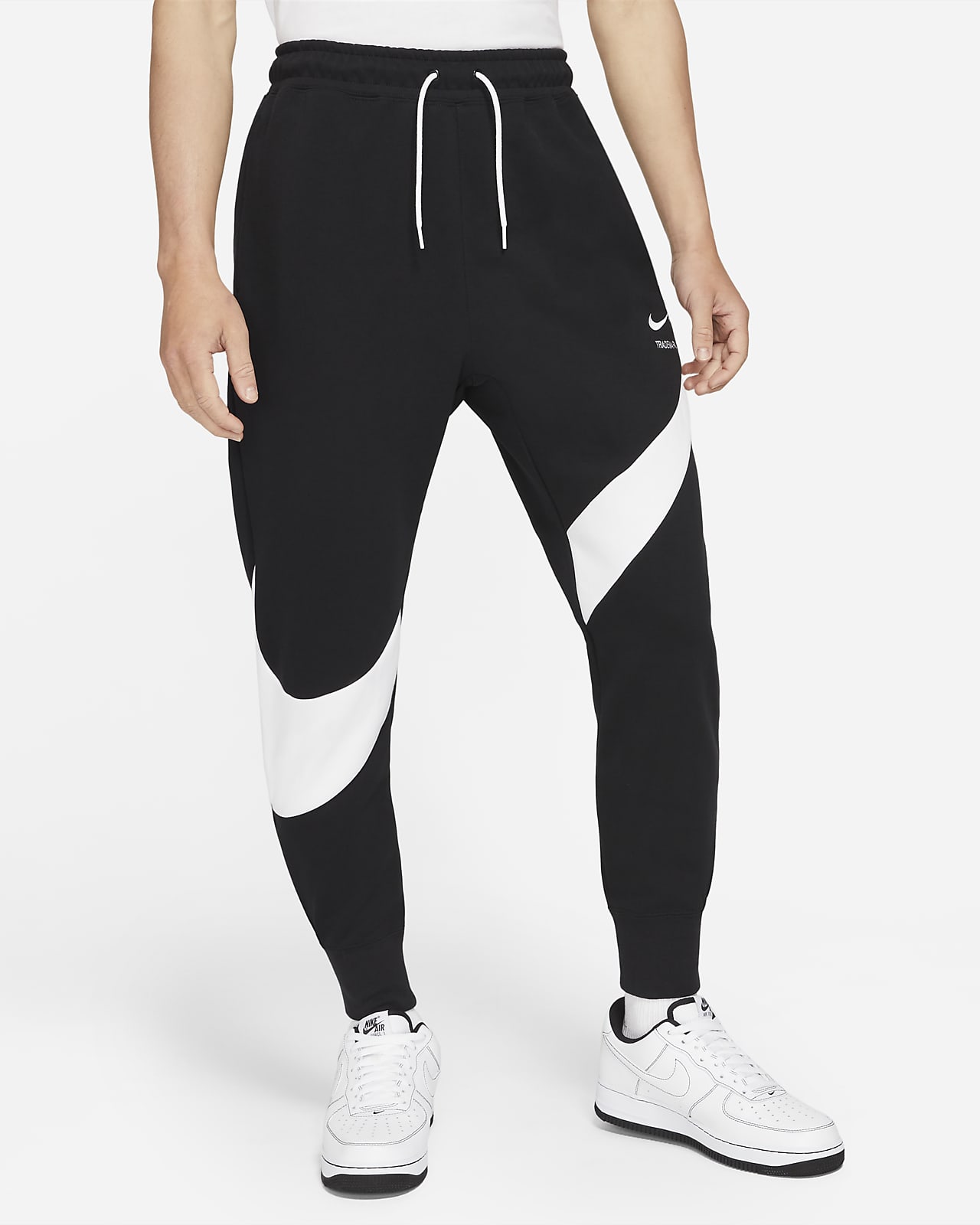 กางเกงขายาวผู้ชาย Nike Sportswear Swoosh Tech Fleece