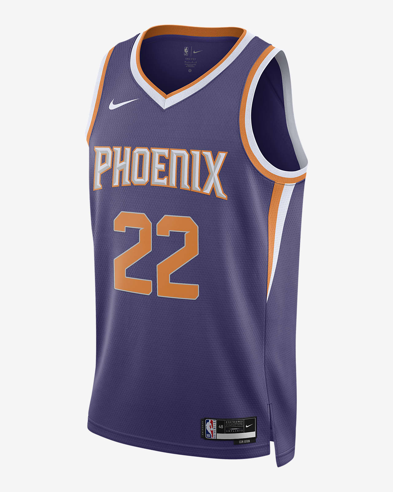 Jersey Nike Dri-FIT de la NBA Swingman para hombre Phoenix Suns Icon Edition 2022/23
